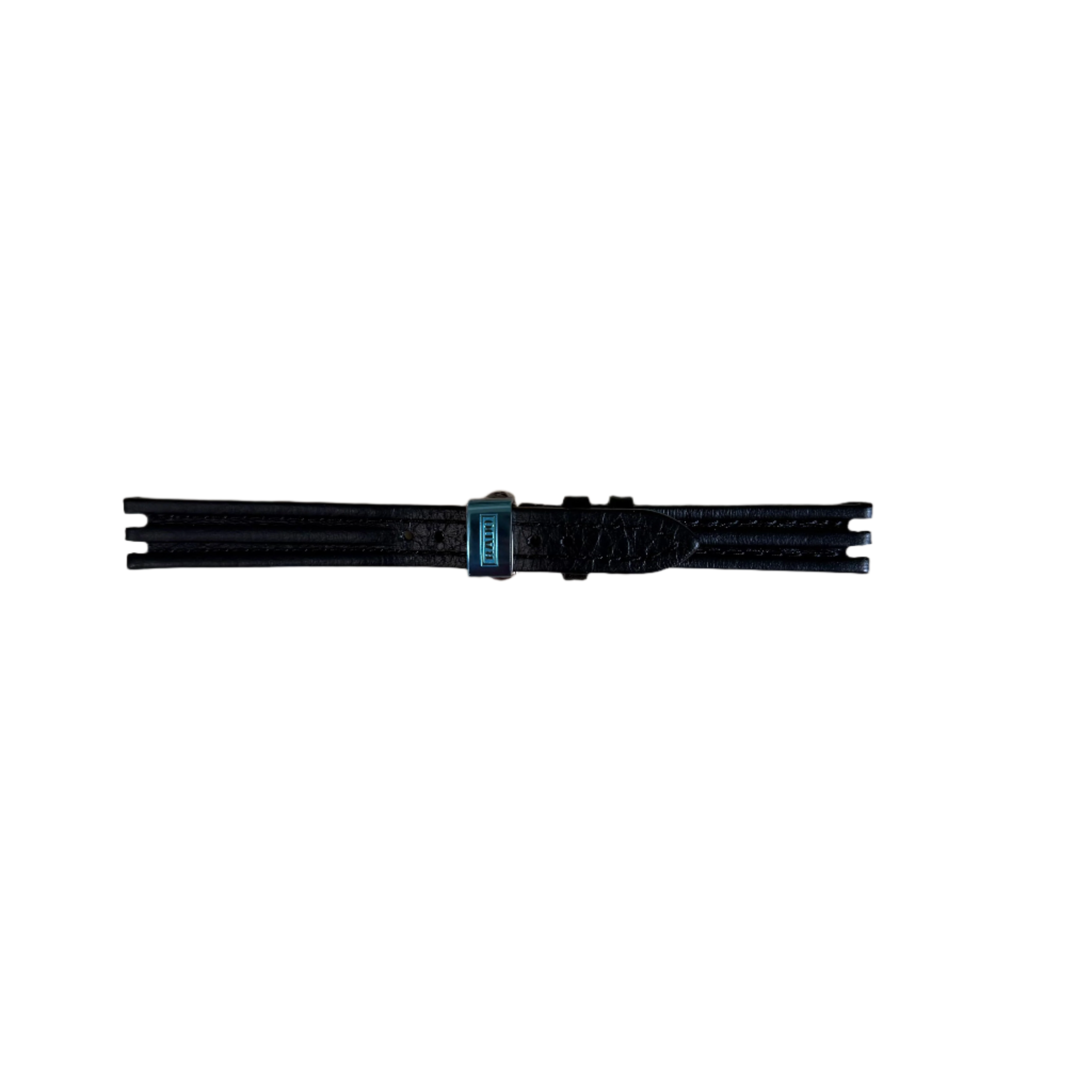 Authentic RADO Black Leather Watch Strap Band 13mm with Deployant Buckle 8710-B