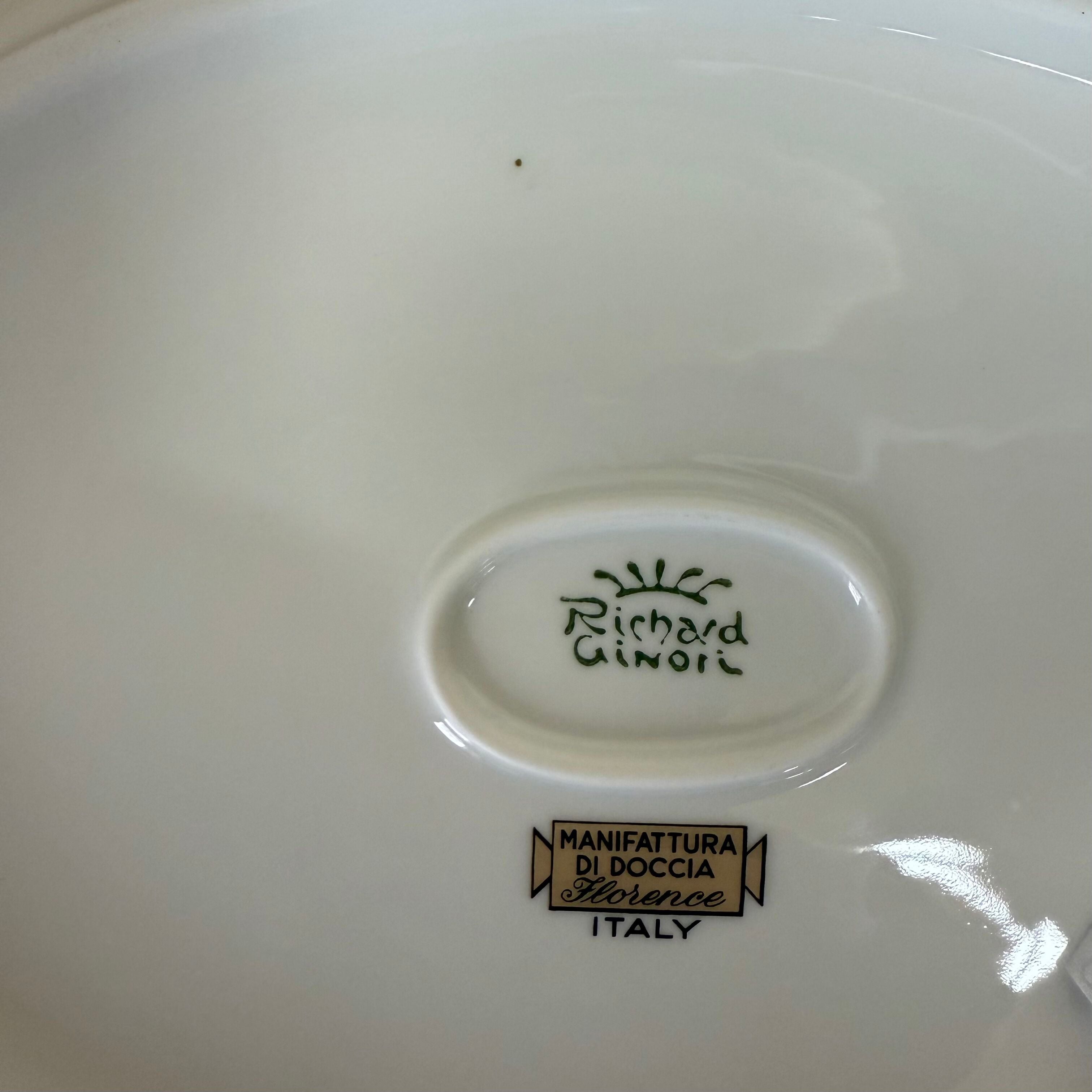 Richard Ginori Italian Fruits Antico Doccia Oval Salad Bowl