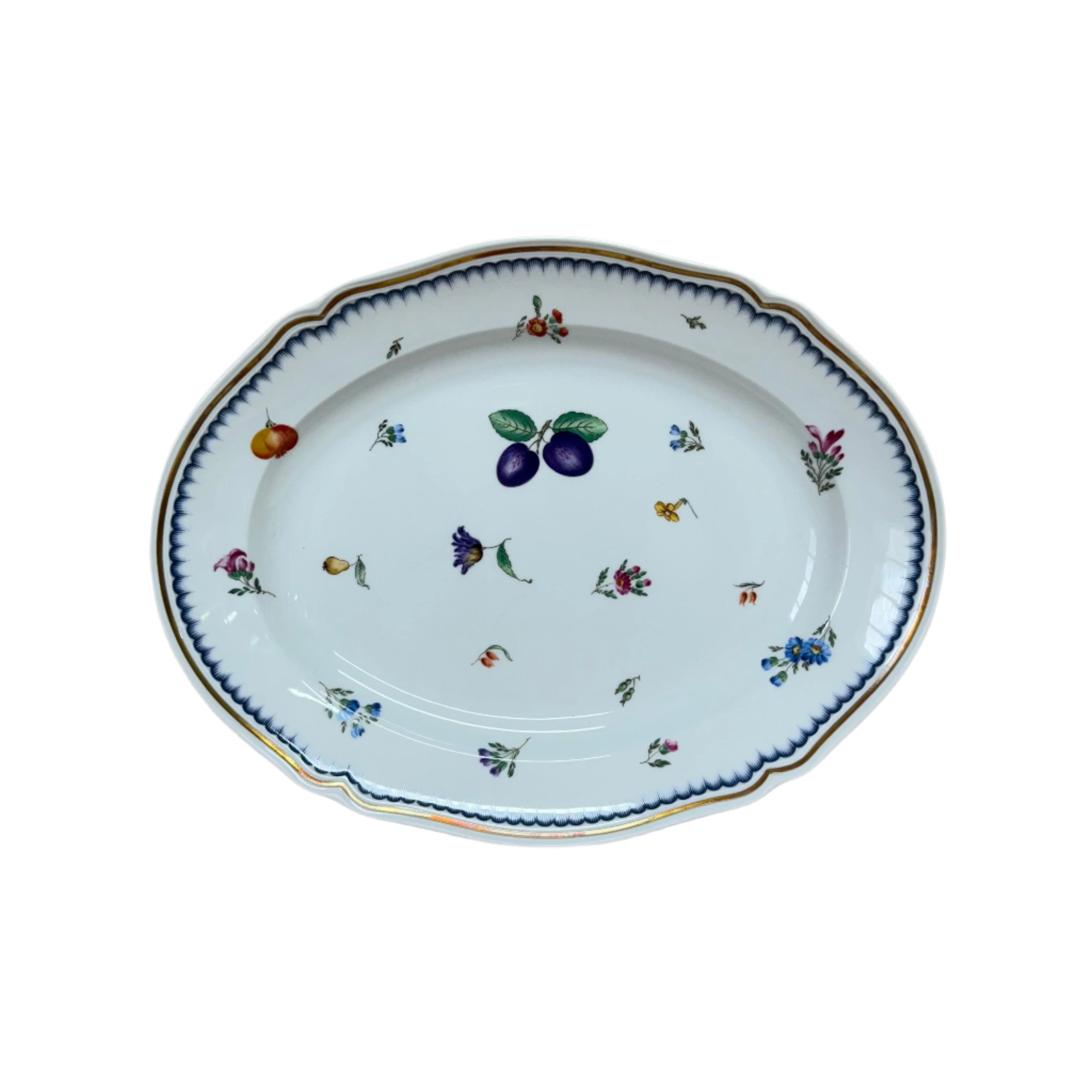 Richard Ginori Antico Doccia Italian Fruits Oval Plate