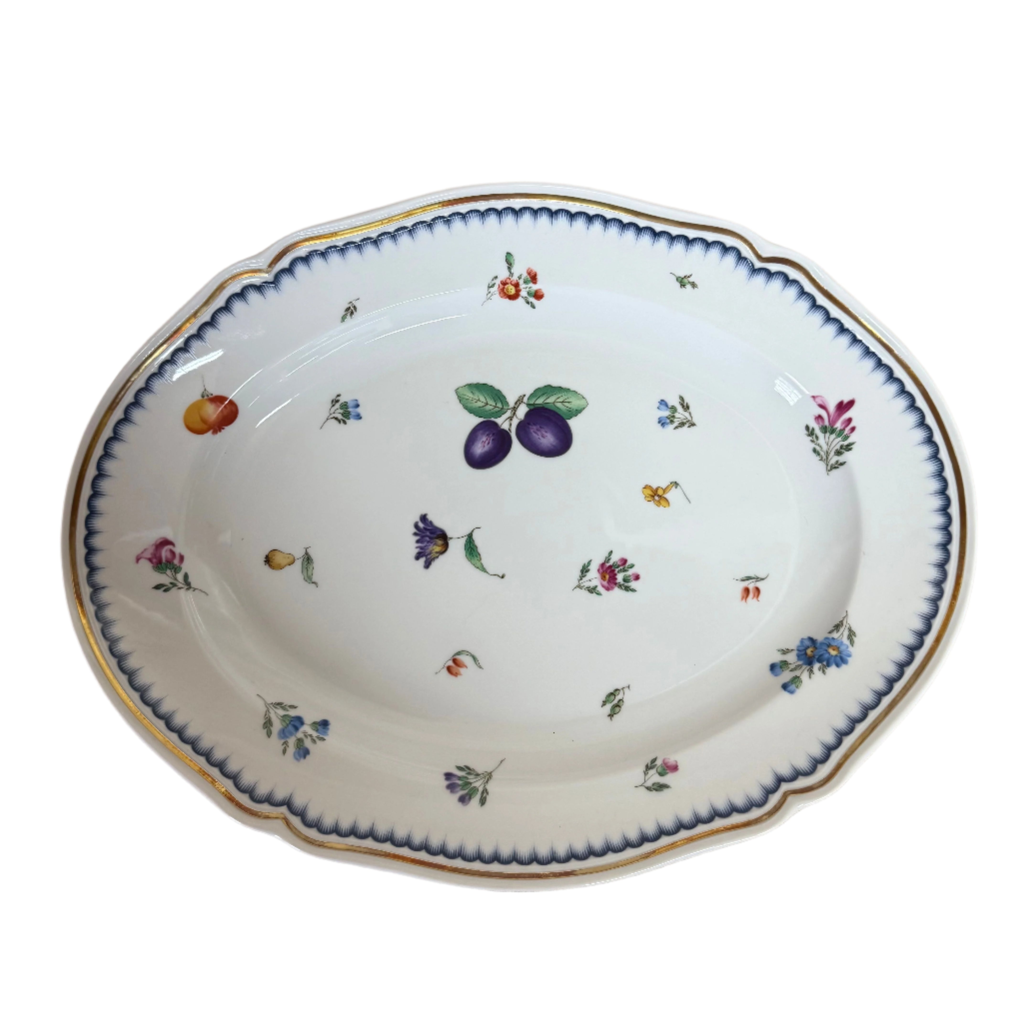 Richard Ginori Antico Doccia Italian Fruits Oval Plate