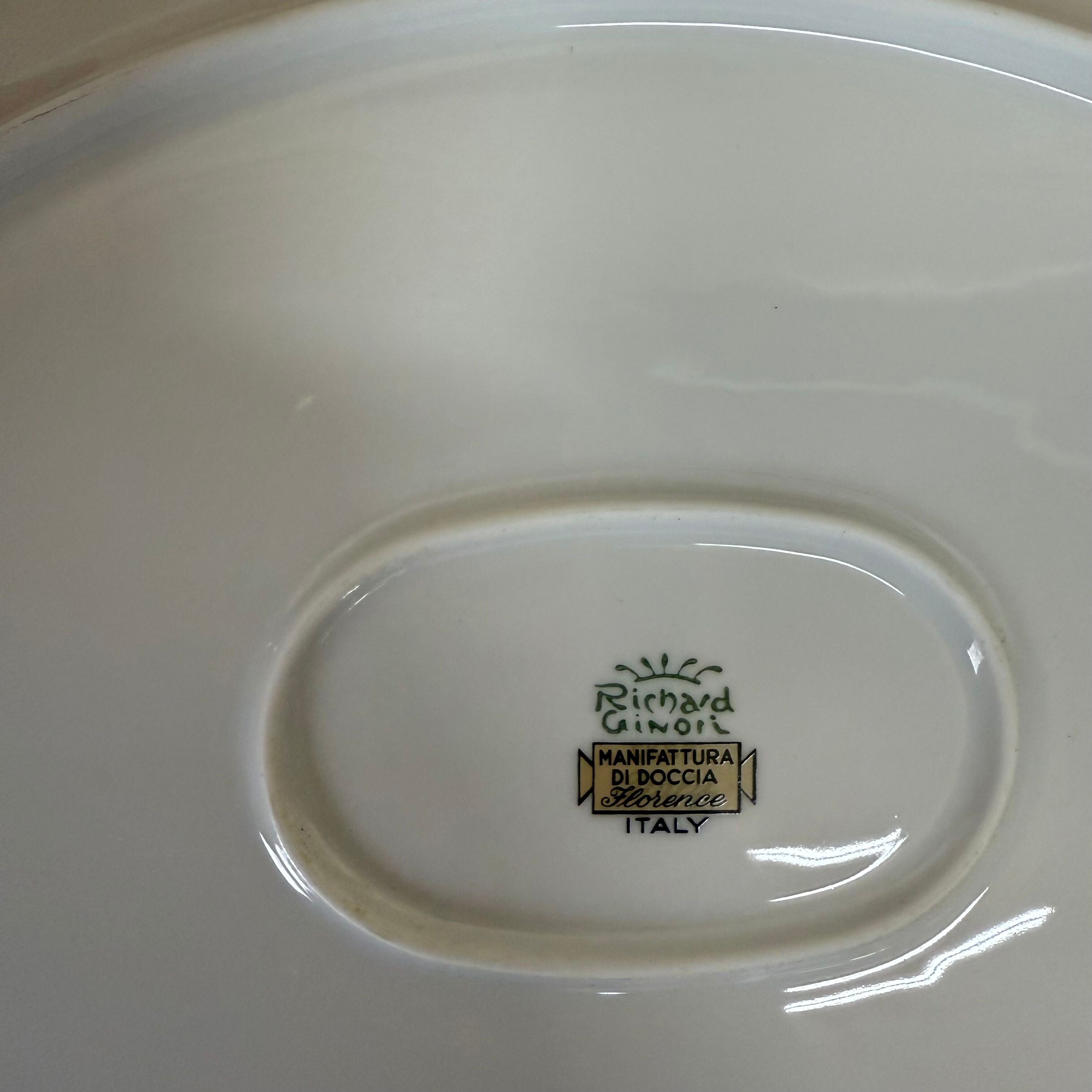 Richard Ginori Antico Doccia Italian Fruits Oval Plate