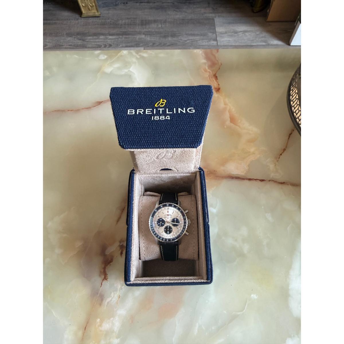 Breitling Navitimer B01 Chronograph 43 Panda Dial Steel Automatic Watch AB0138