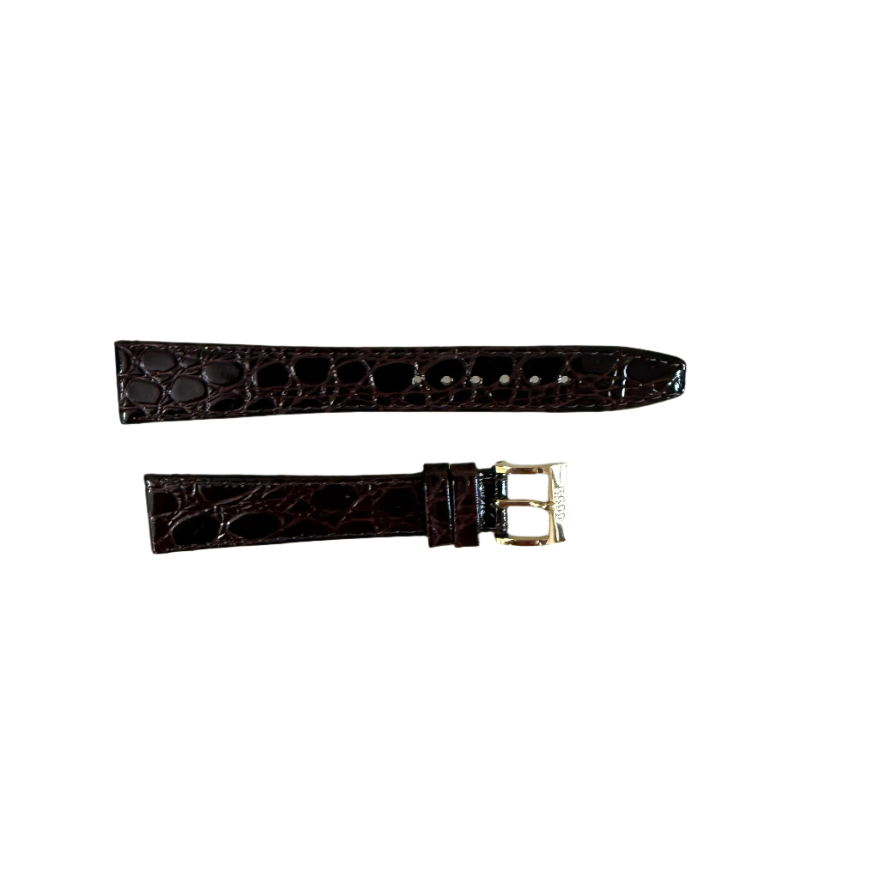 Authentic RADO Brown Leather Watch Strap Band 17mm with Buckle 8544-B