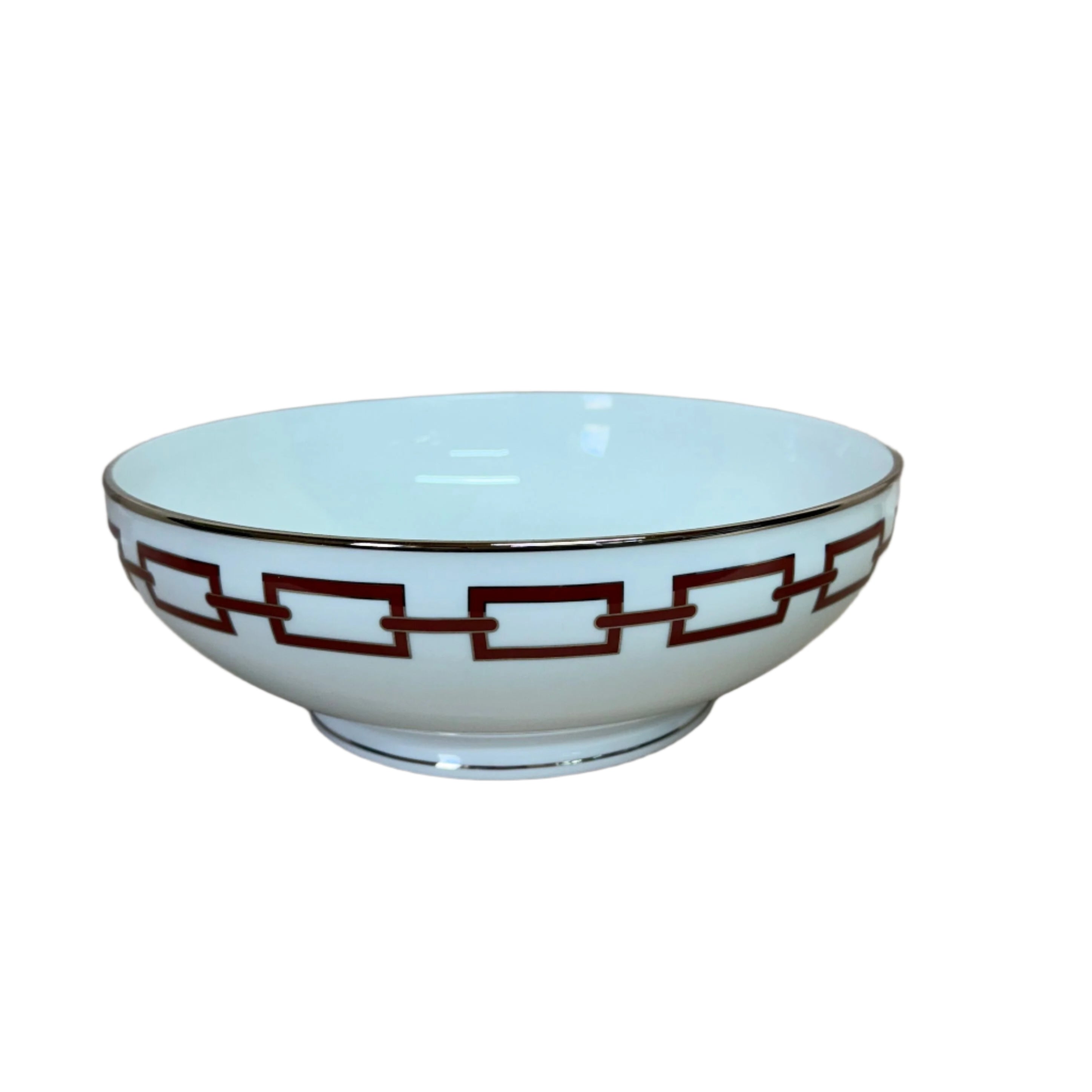 Richard Ginori Catene Red Salad Bowl