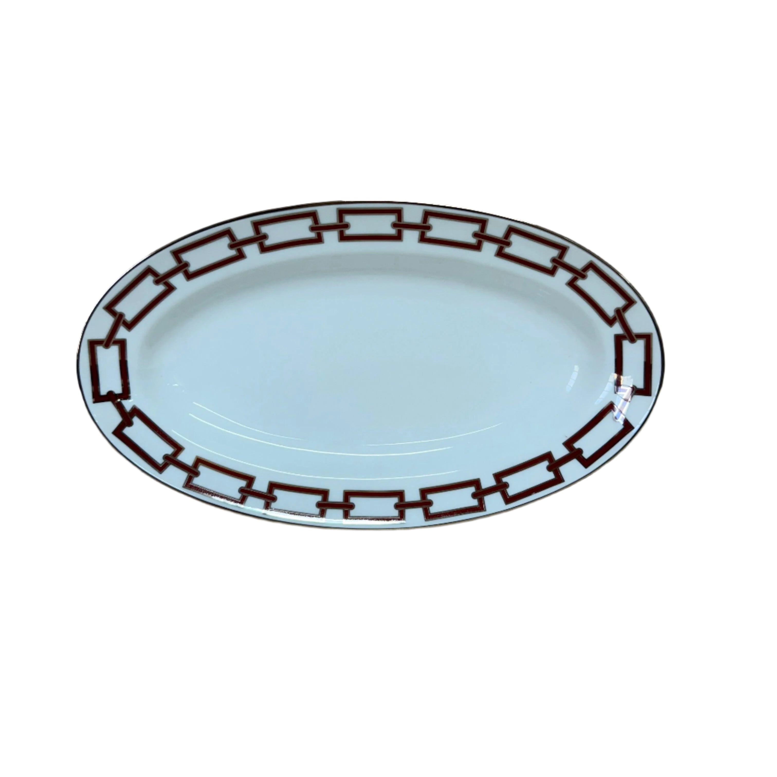 Richard Ginori Catene Red Oval Platter Small