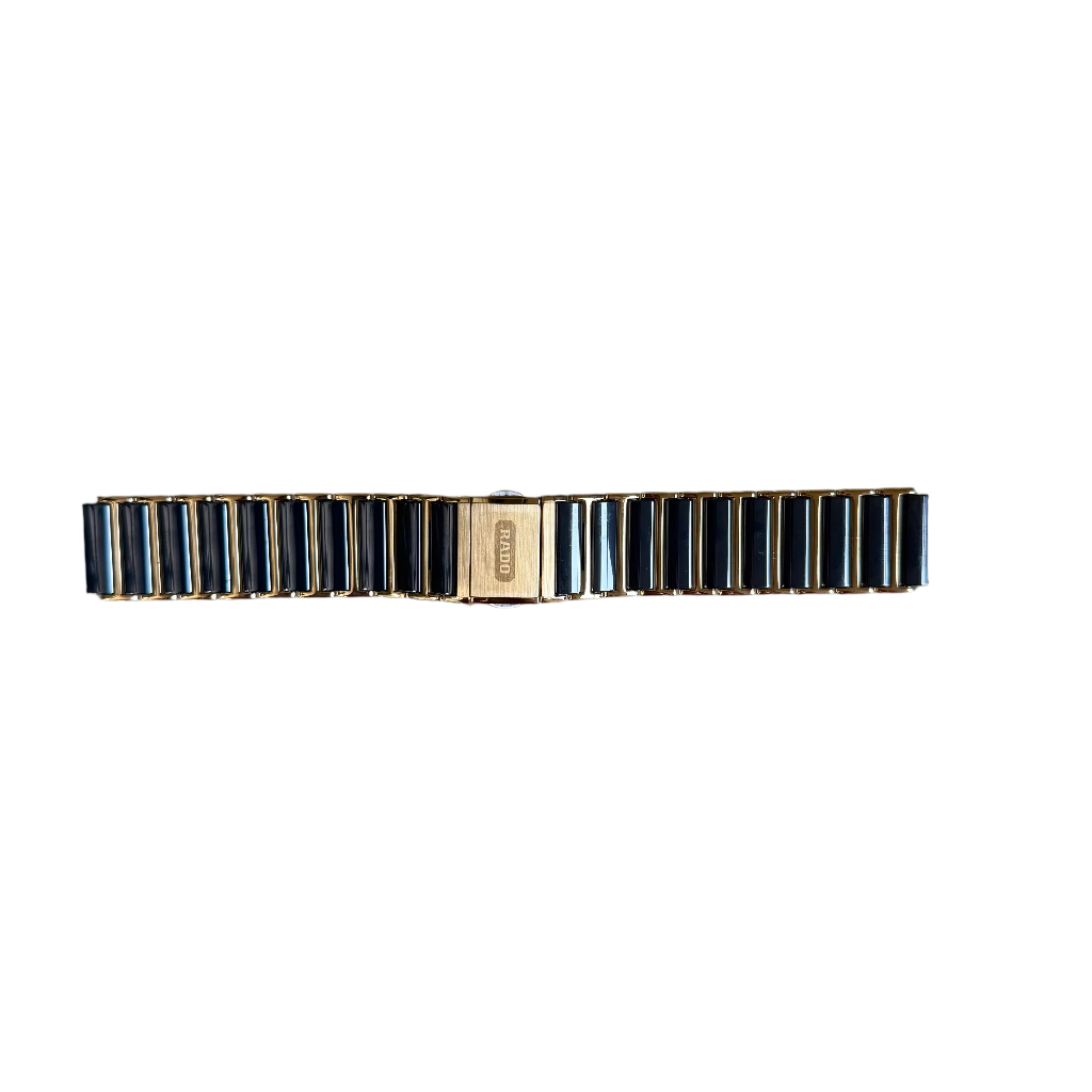 Authentic RADO Black & Gold High-Tech Ceramics Watch Bracelet 19mm 04405