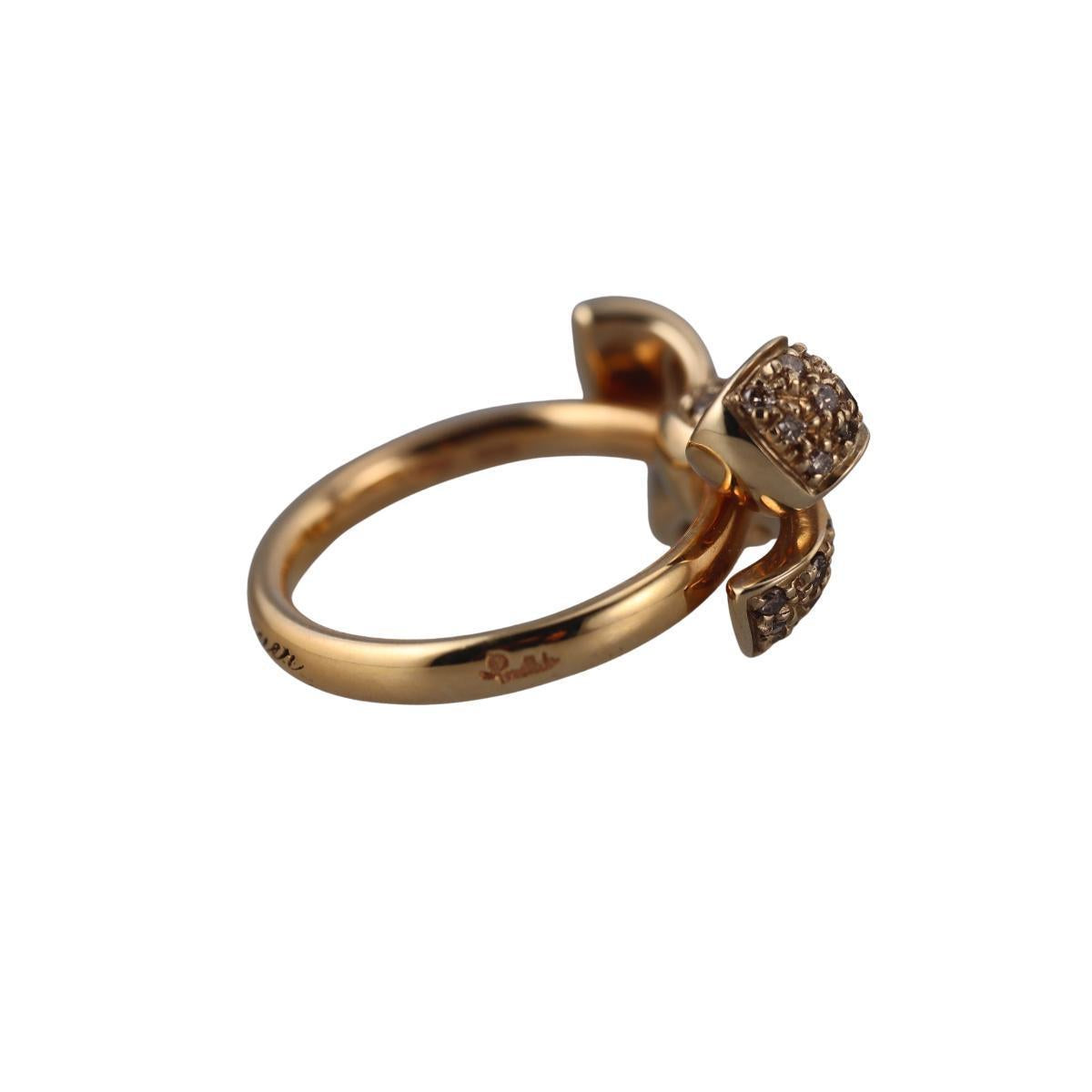 Pomellato Forever 18k Gold Bow Diamond Ring
