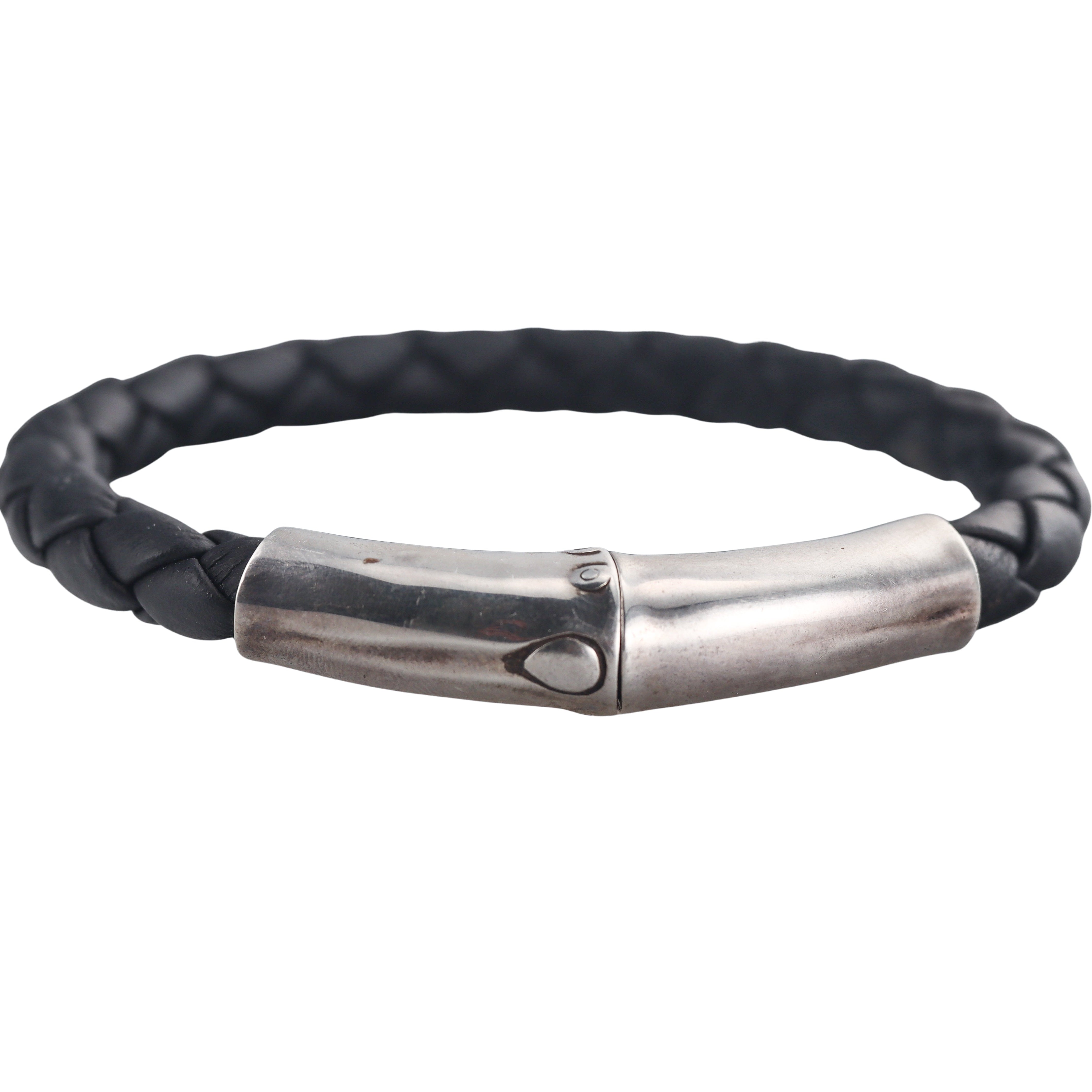 John Hardy Bamboo Sterling Silver Leather Bracelet