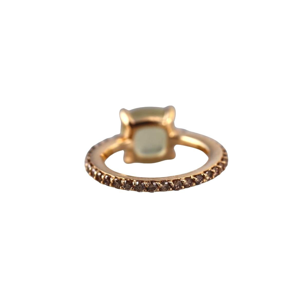 Pomellato Baby 18k Gold Lemon Quartz Diamond Ring