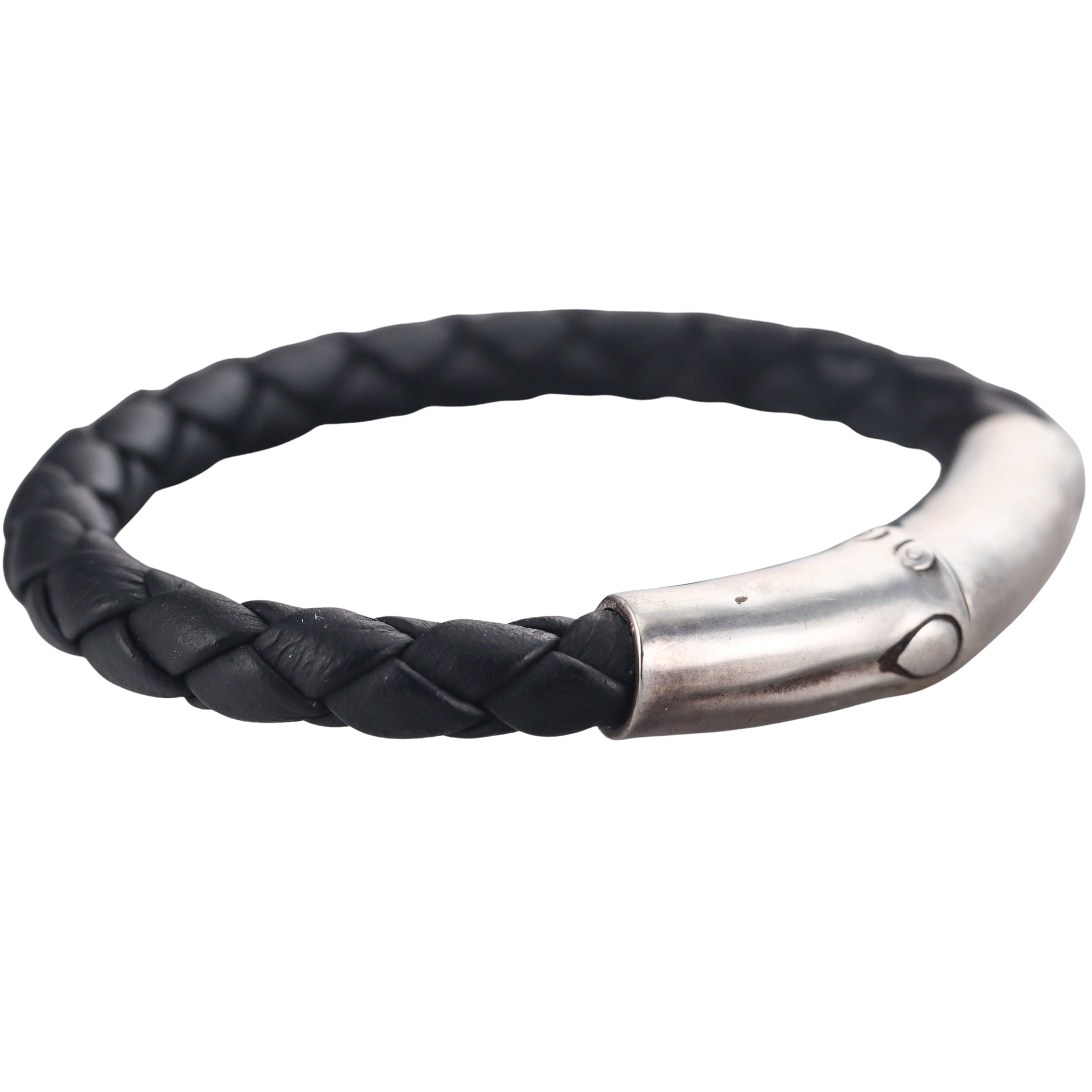 John Hardy Bamboo Sterling Silver Leather Bracelet
