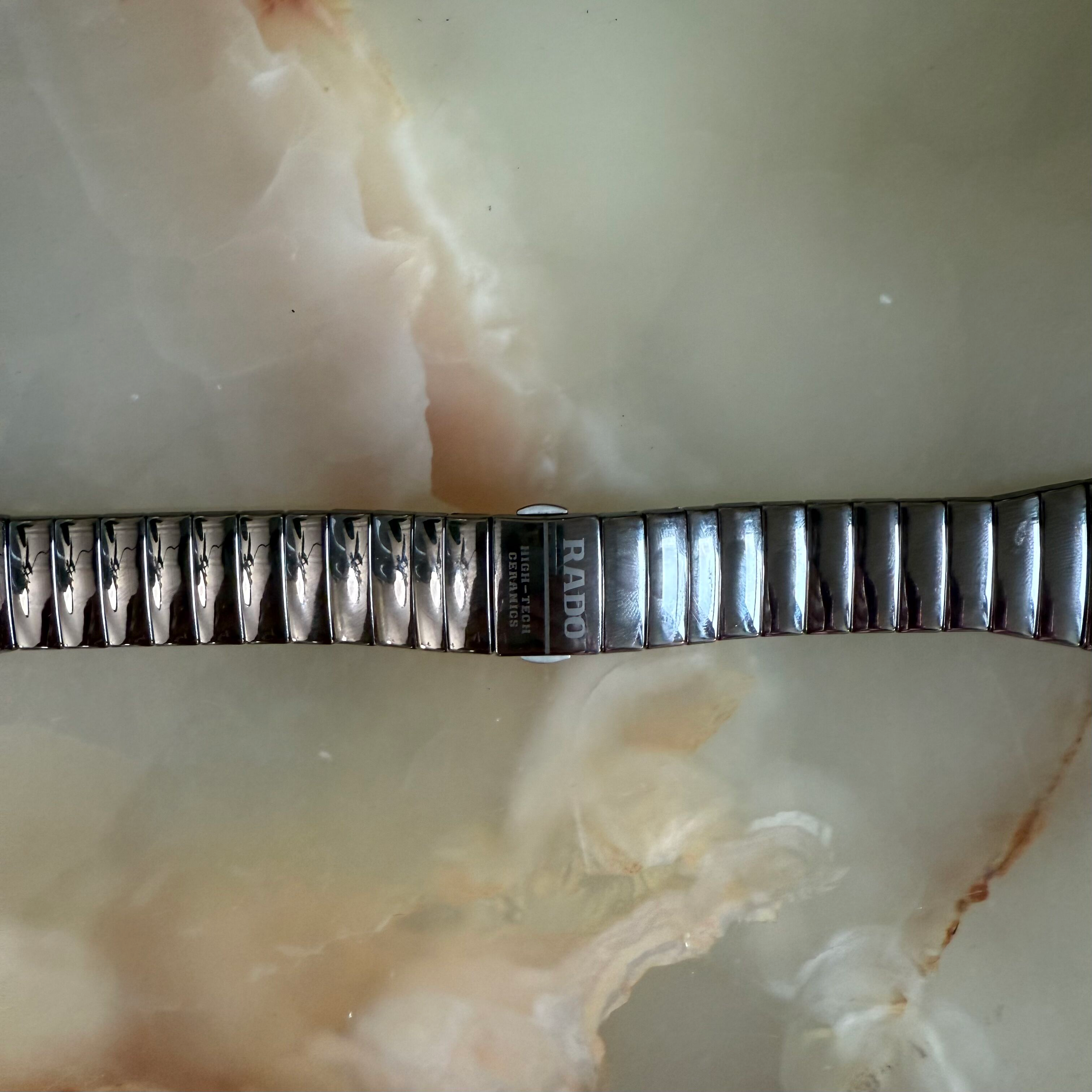 Authentic RADO Sintra Jubile Platinum High-Tech Ceramics Watch Bracelet 24mm 04498