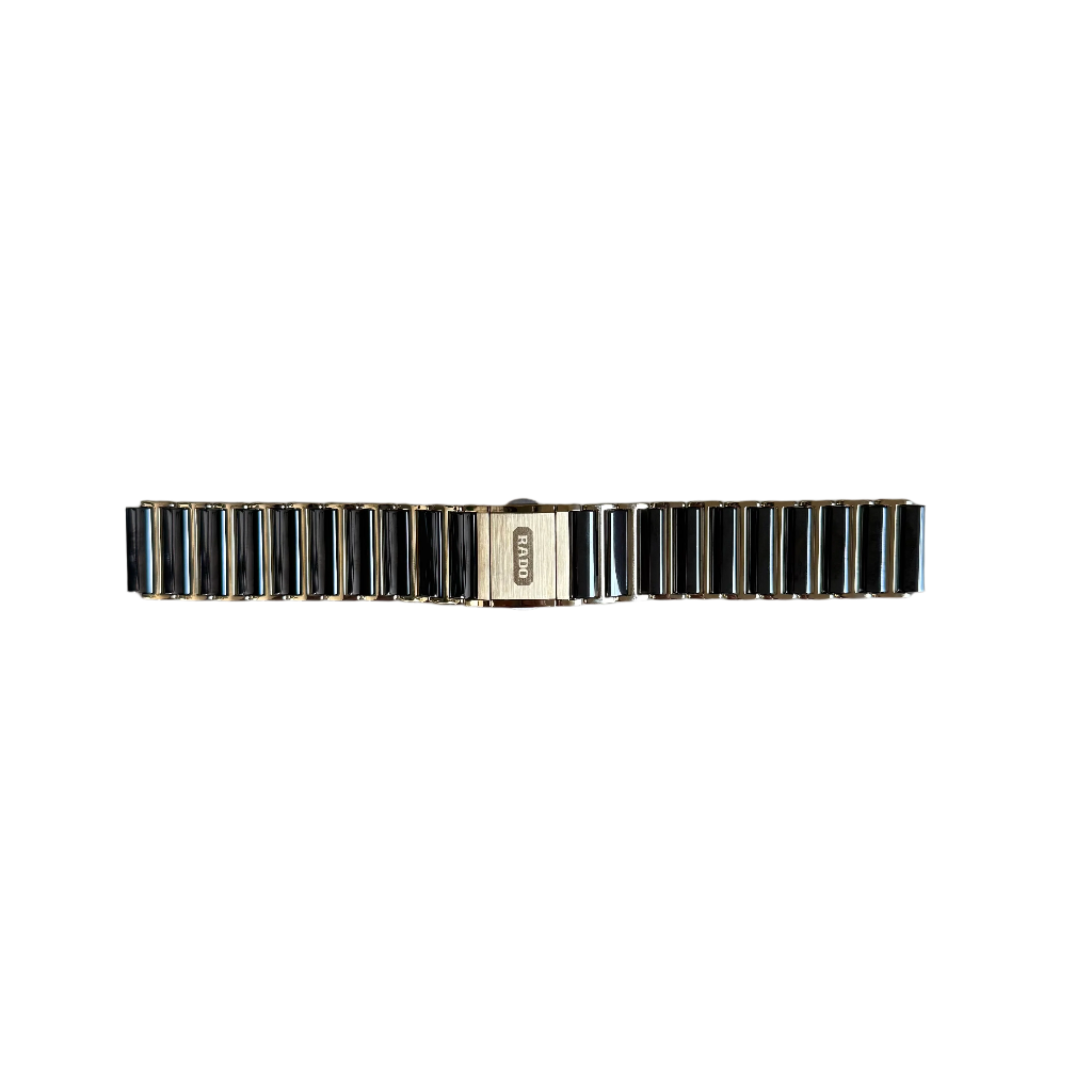 Authentic RADO Black & Gold High-Tech Ceramics Watch Bracelet 19mm 04402