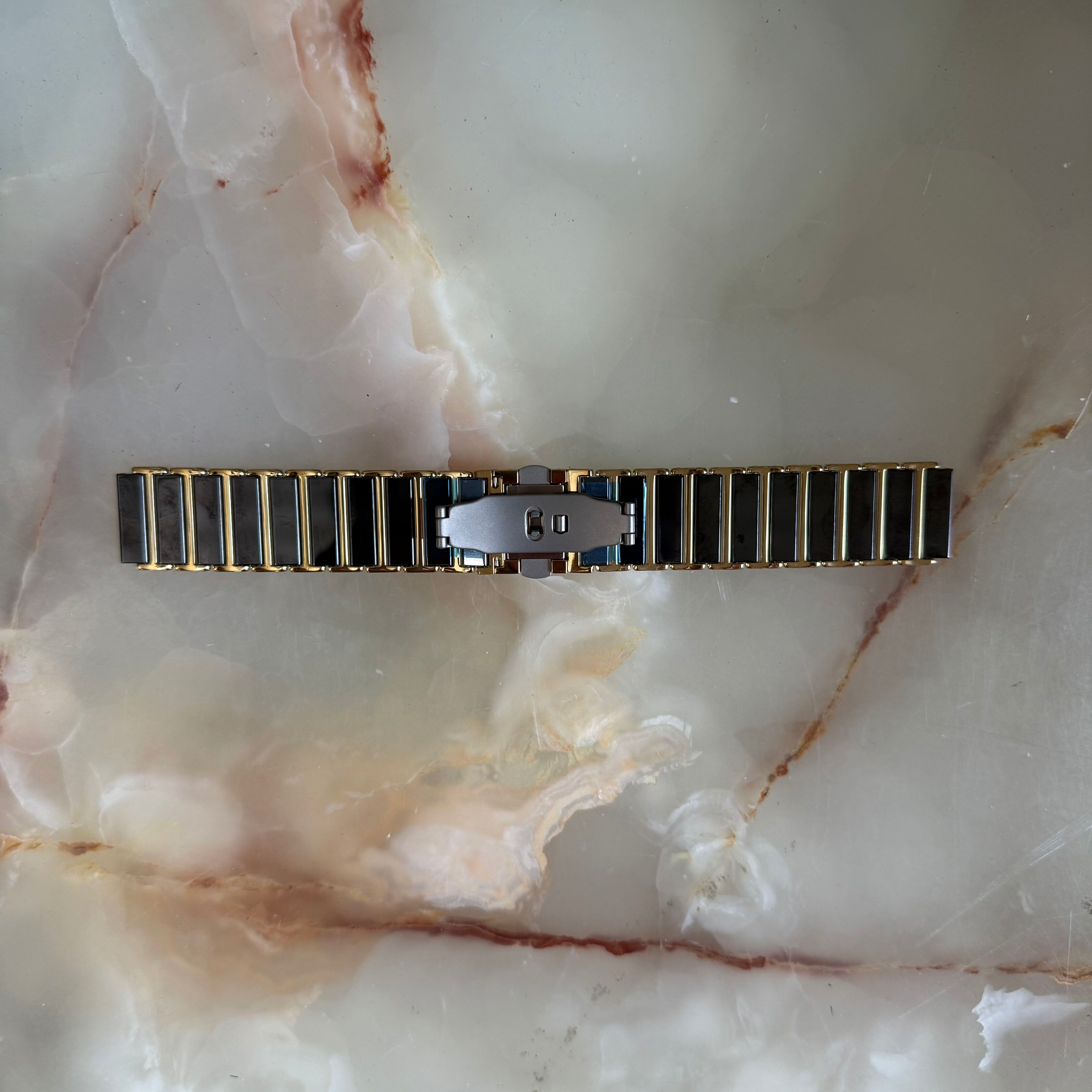 Authentic RADO Black & Gold High-Tech Ceramics Watch Bracelet 19mm 04402