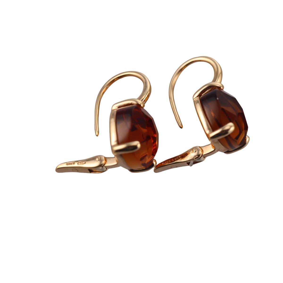 Pomellato Lola 18k Gold Citrine Earrings