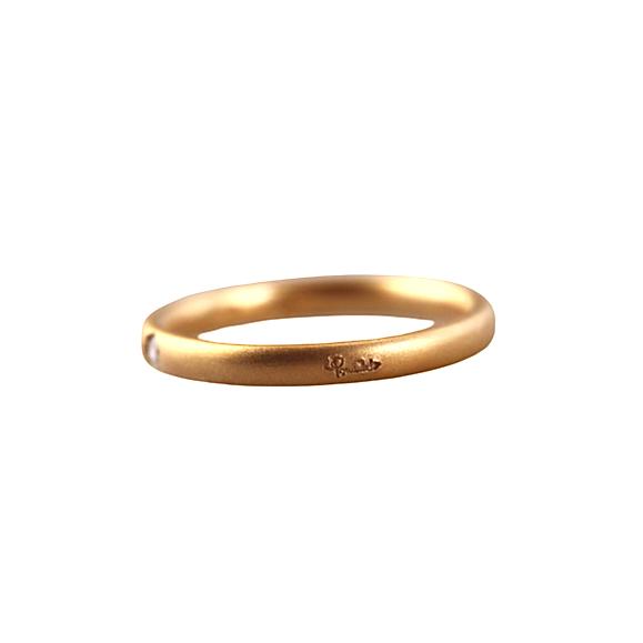 Pomelatto Solitaire Lucciole 18k Gold Diamond Ring
