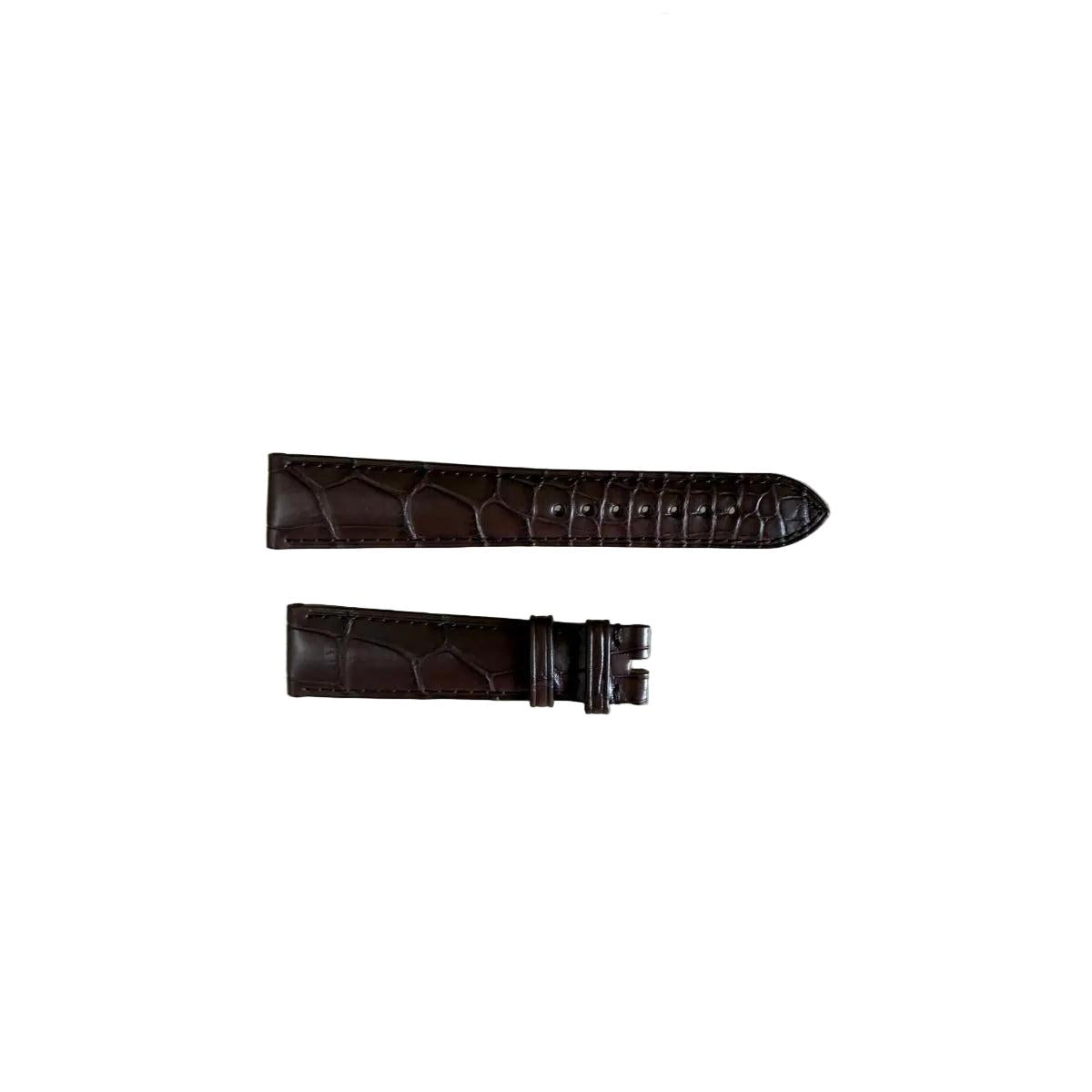 Authentic Omega Brown Crocodile Watch Strap Band 19mm 98000090