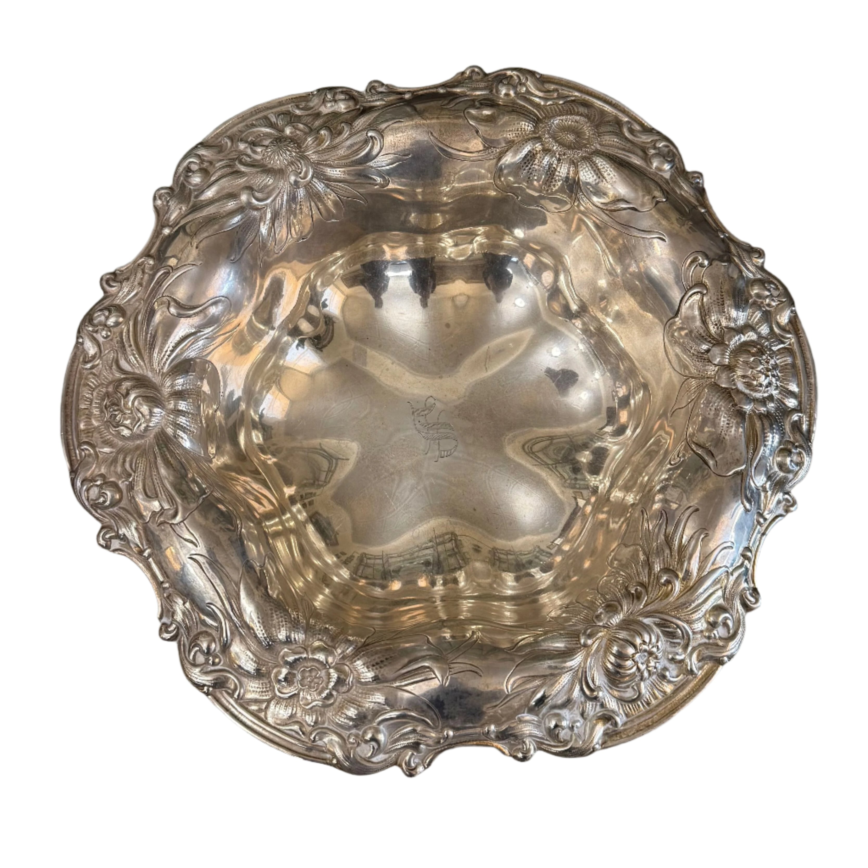 Gorham Art Nouveau Sterling Silver Bowl A816M