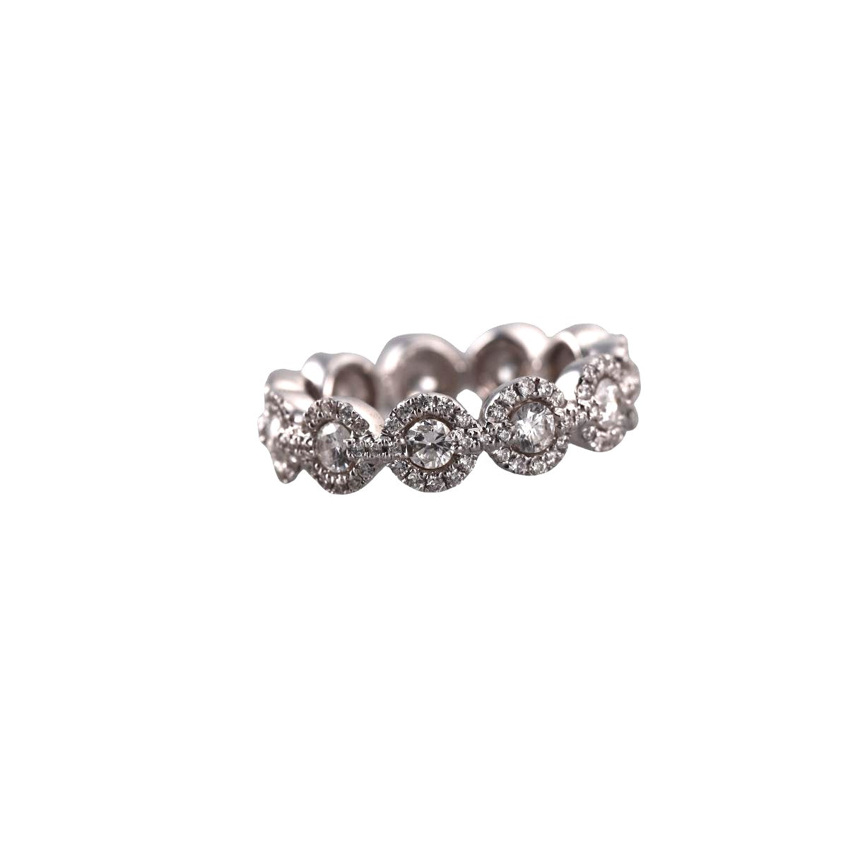 14k Gold Diamond Eternity Band Ring