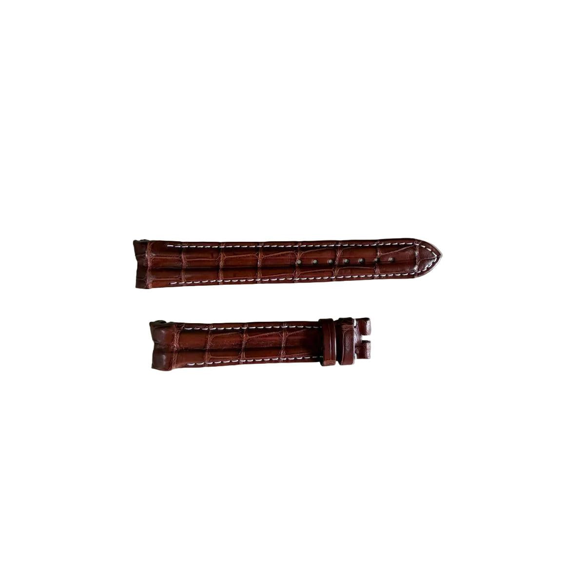 Authentic Omega Brown Crocodile Watch Strap Band 18mm 97292064