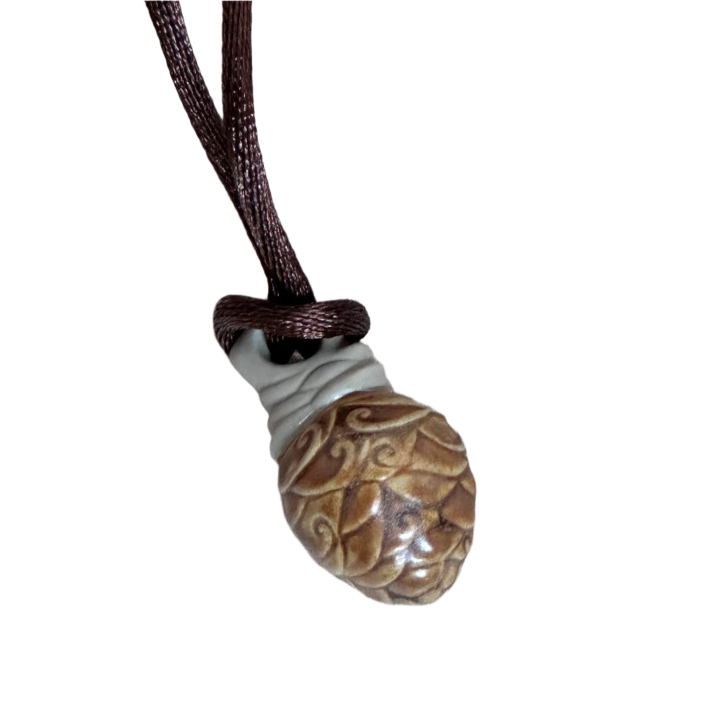 LLADRO Talismania Seed of Future Pendant on Silk Cord Necklace 01010028
