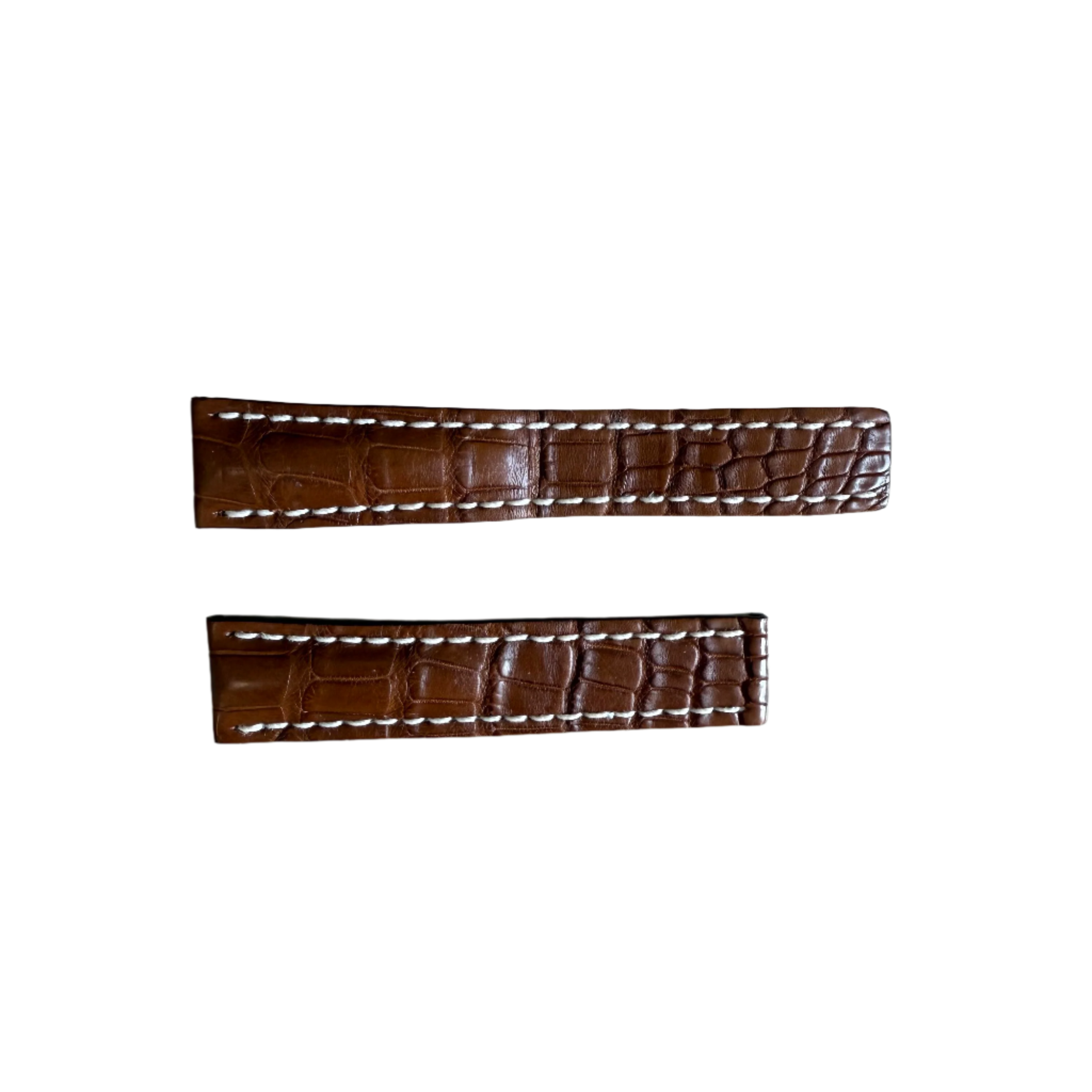 Authentic Breitling Brown Alligator Watch Strap Band 20mm 723P
