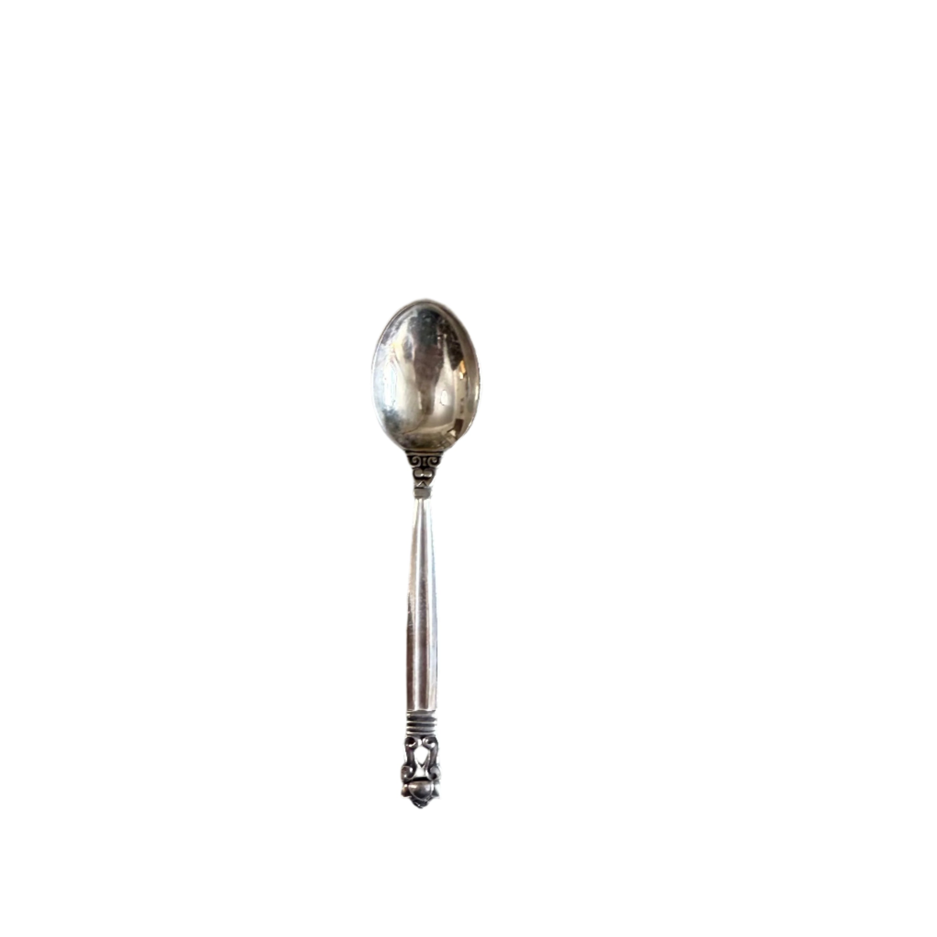 Georg Jensen Acorn Sterling Silver Demitasse Spoon Set of 12
