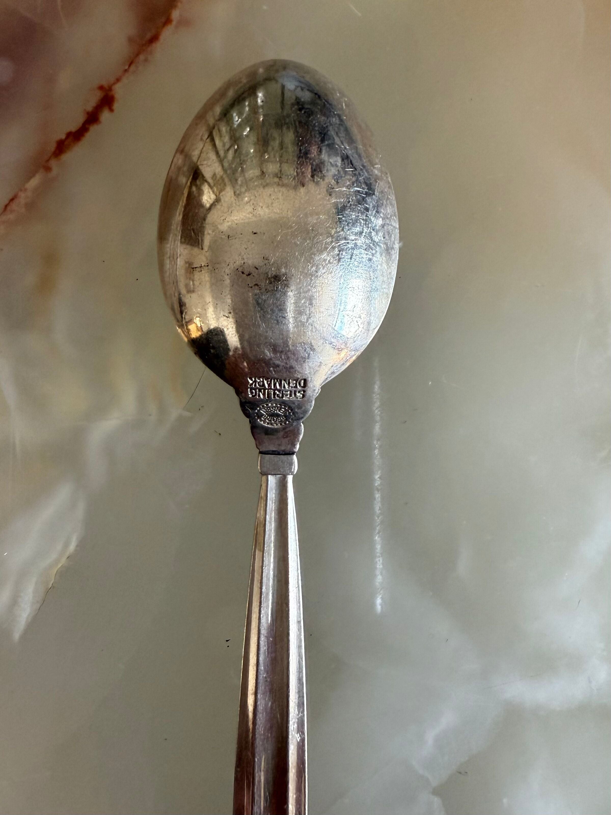 Georg Jensen Acorn Sterling Silver Demitasse Spoon Set of 12