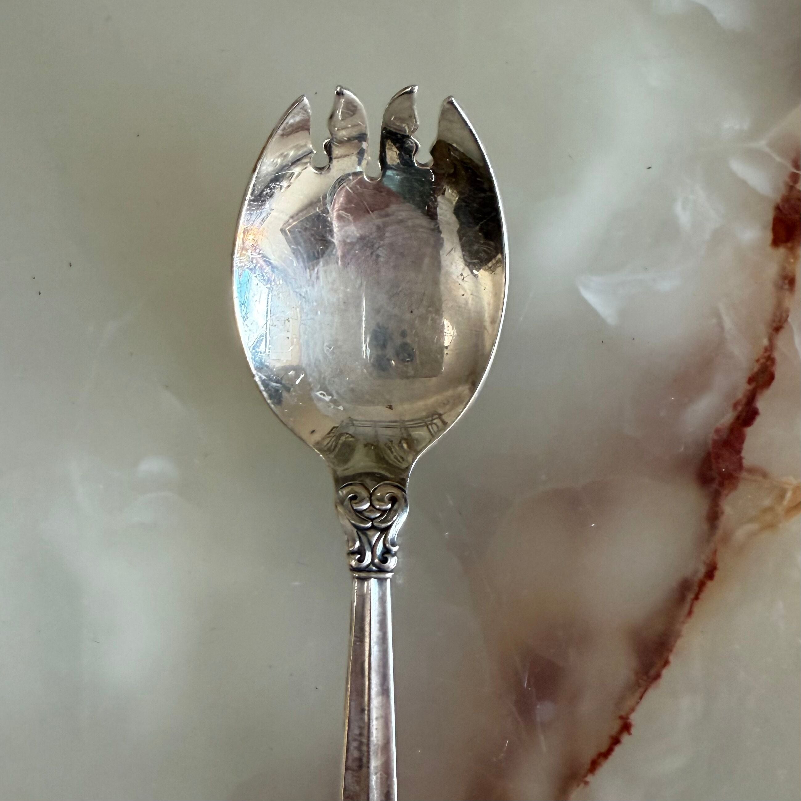 International Royal Danish Sterling Ice Cream Fork Set of 12