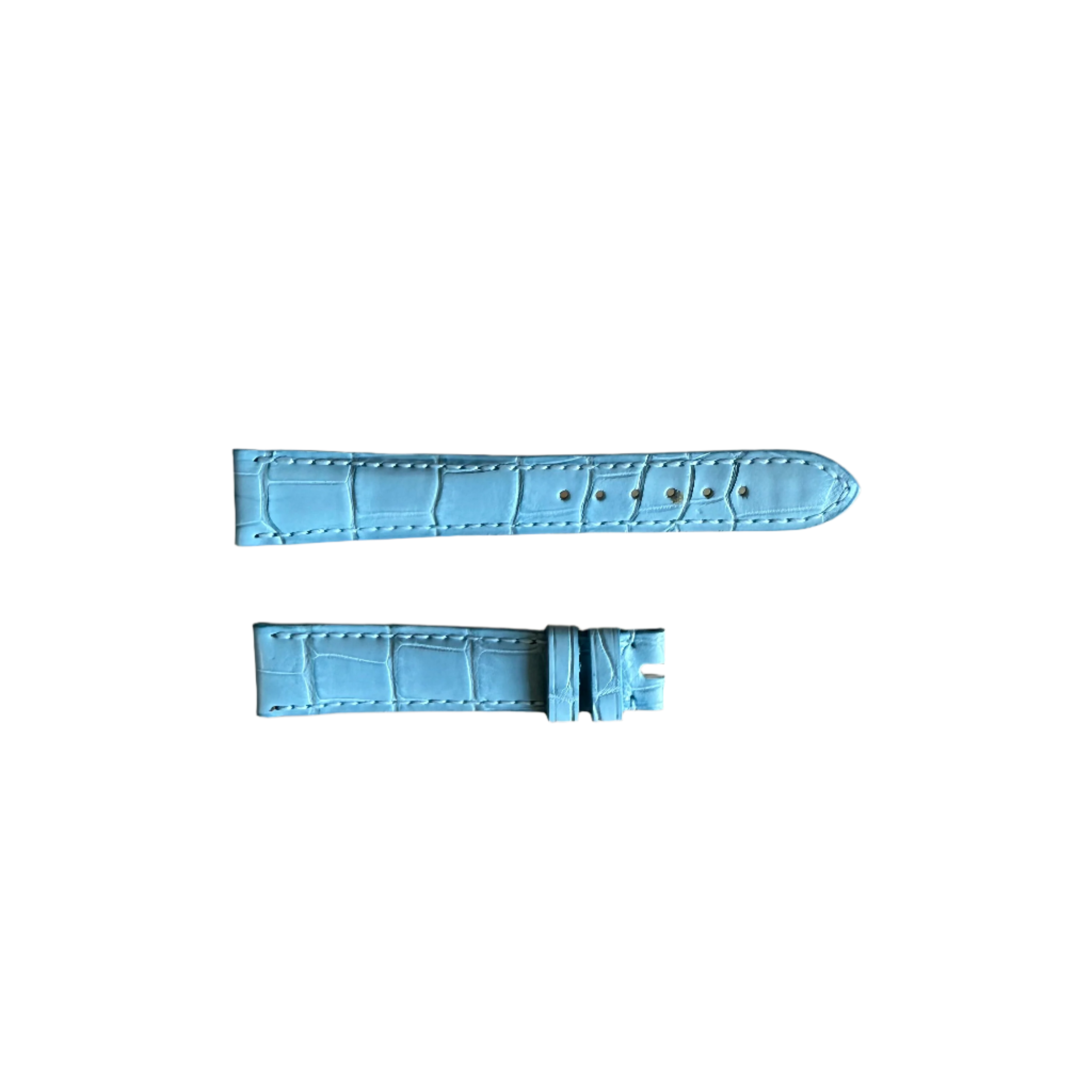 Authentic Breguet Baby Blue Alligator Watch Strap Band 16mm