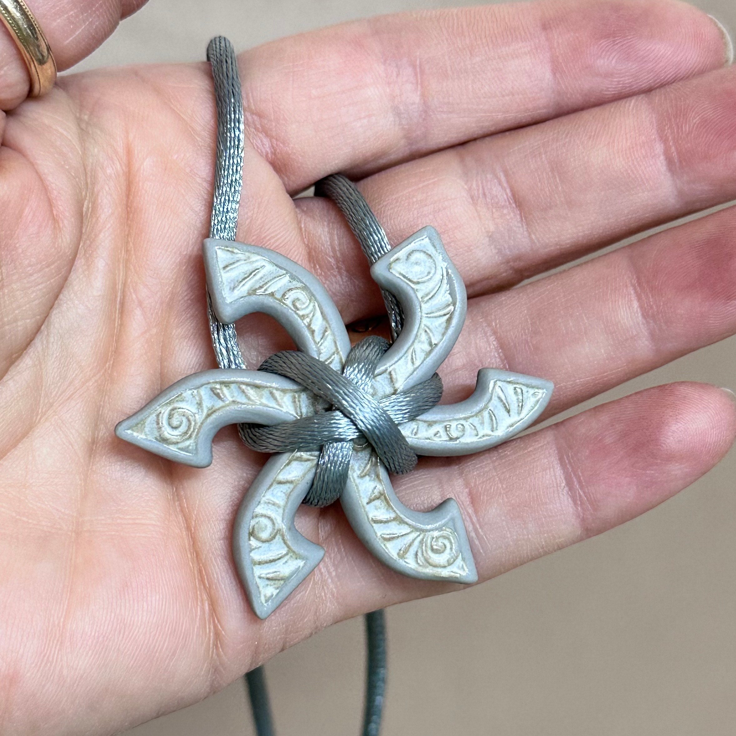 Talismania LLADRO Inner Star Pendant on Silk Cord Necklace 01010017