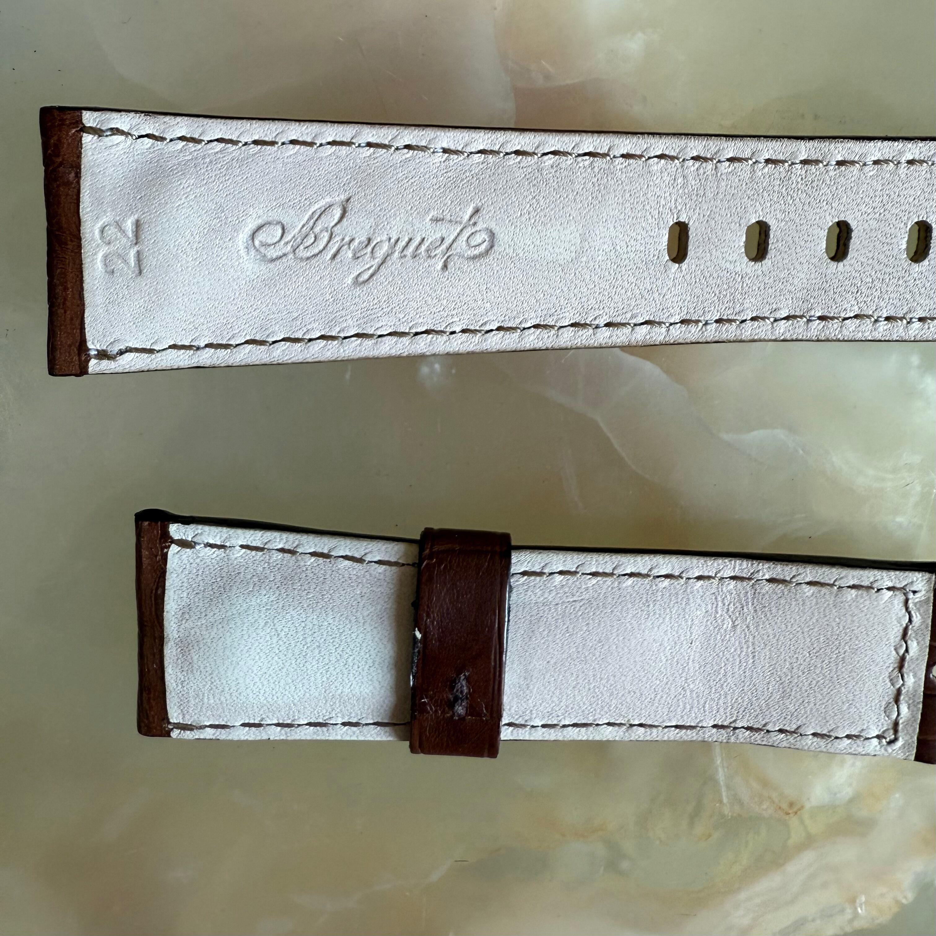 Authentic Breguet Brown Crocodile Watch Strap Band 22mm