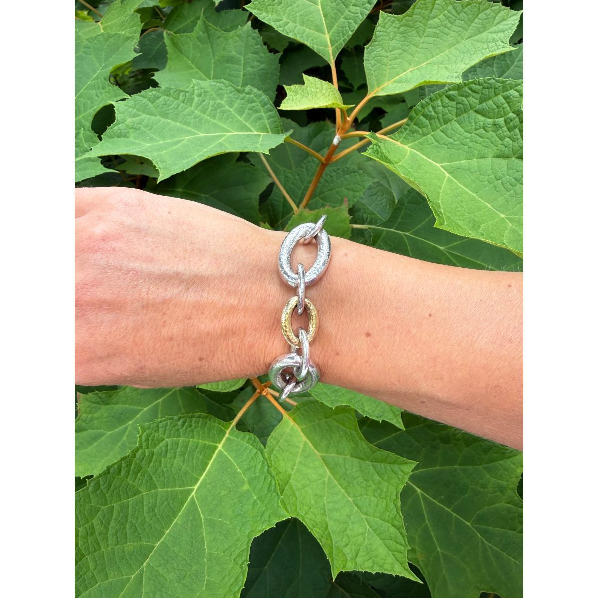 Gurhan Hoopla Sterling Gold Bracelet