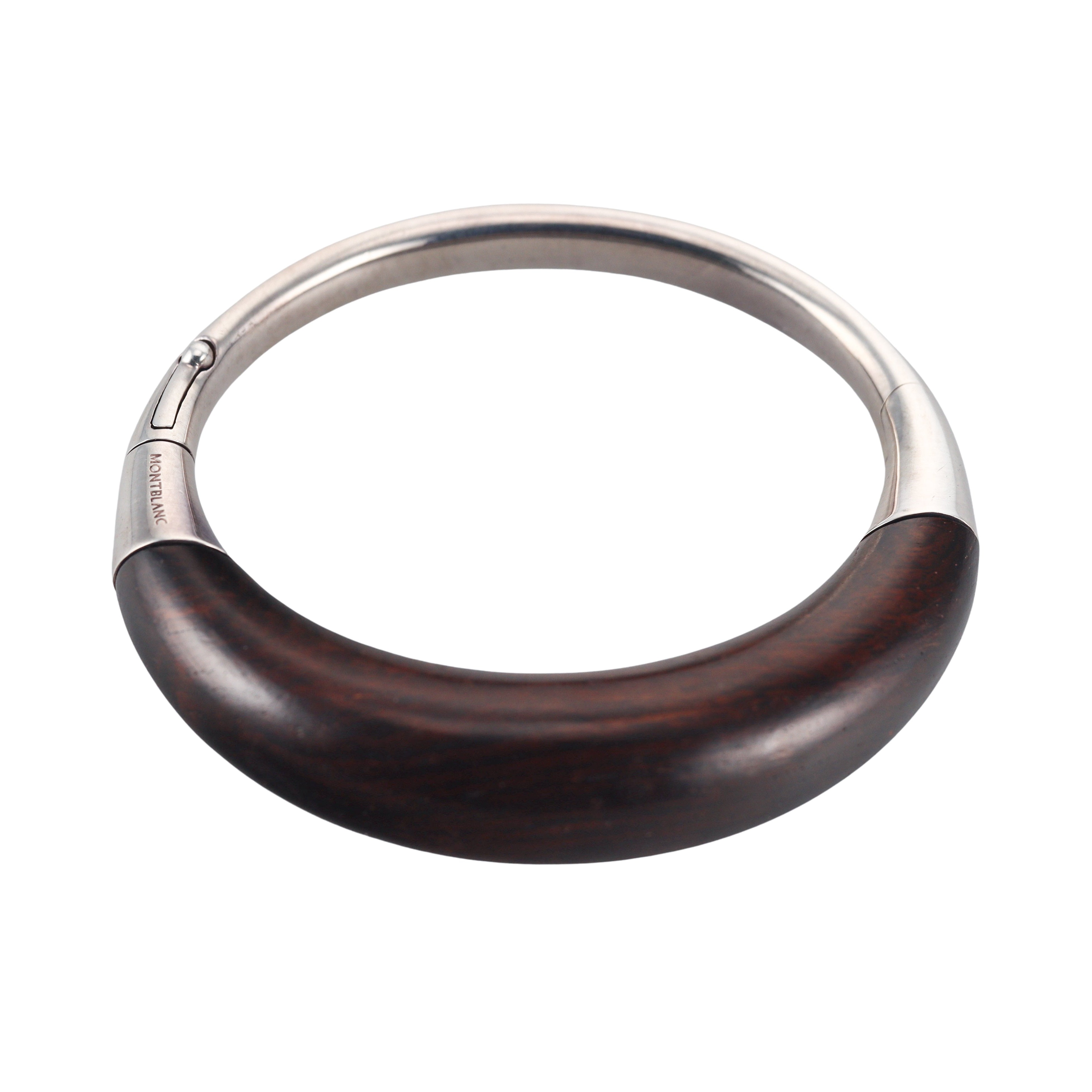 Montblanc Sterling Silver Wood Bracelet