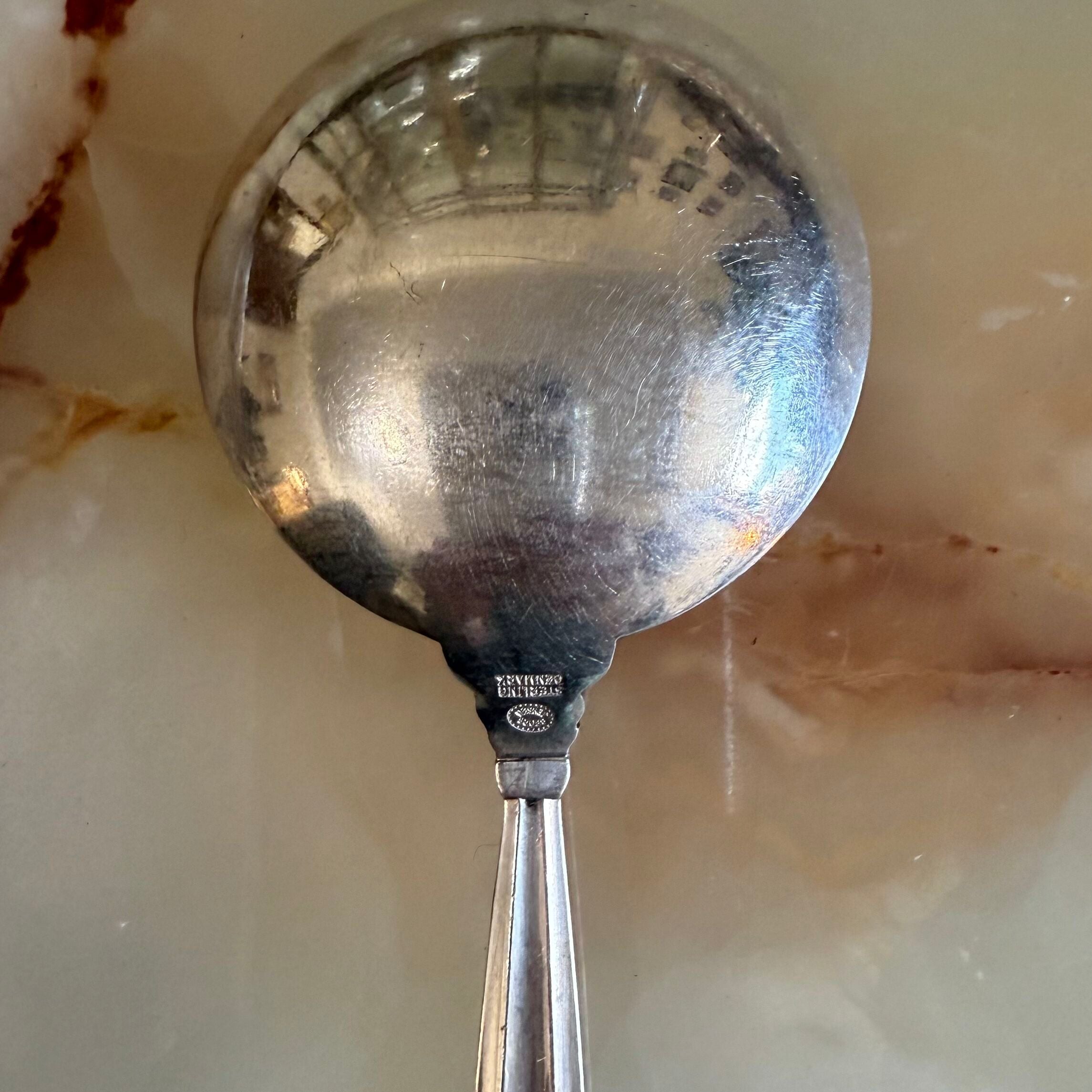 Georg Jensen Acorn Sterling Round Bowl Soup Spoon (Cream Soup) Set of 6