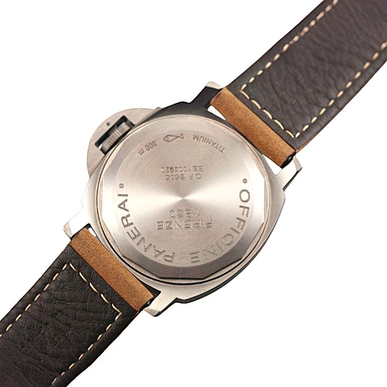 Panerai Luminor Marina Titanium Black Dial Watch PAM00061