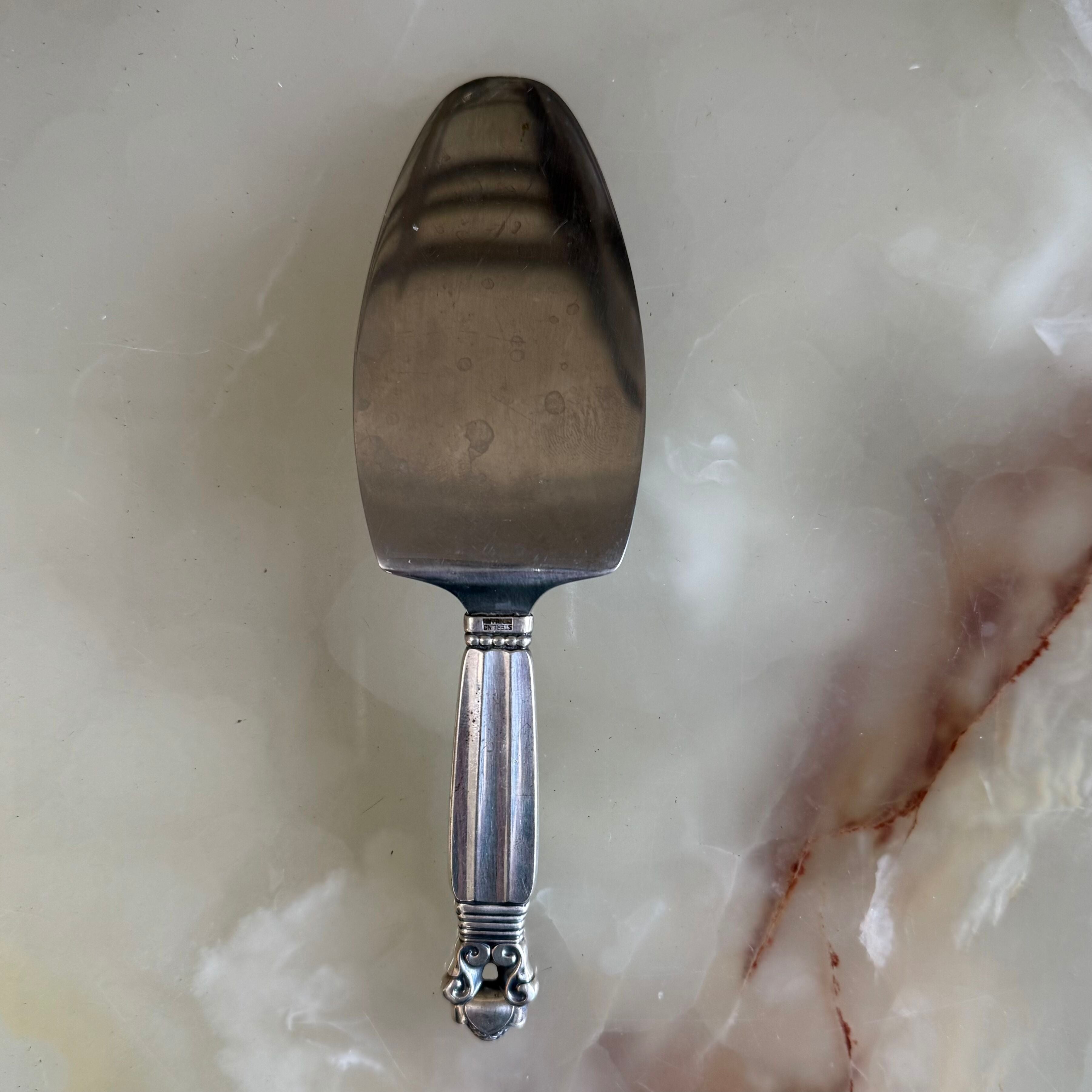 Georg Jensen Acorn Sterling Silver Sandwich Server