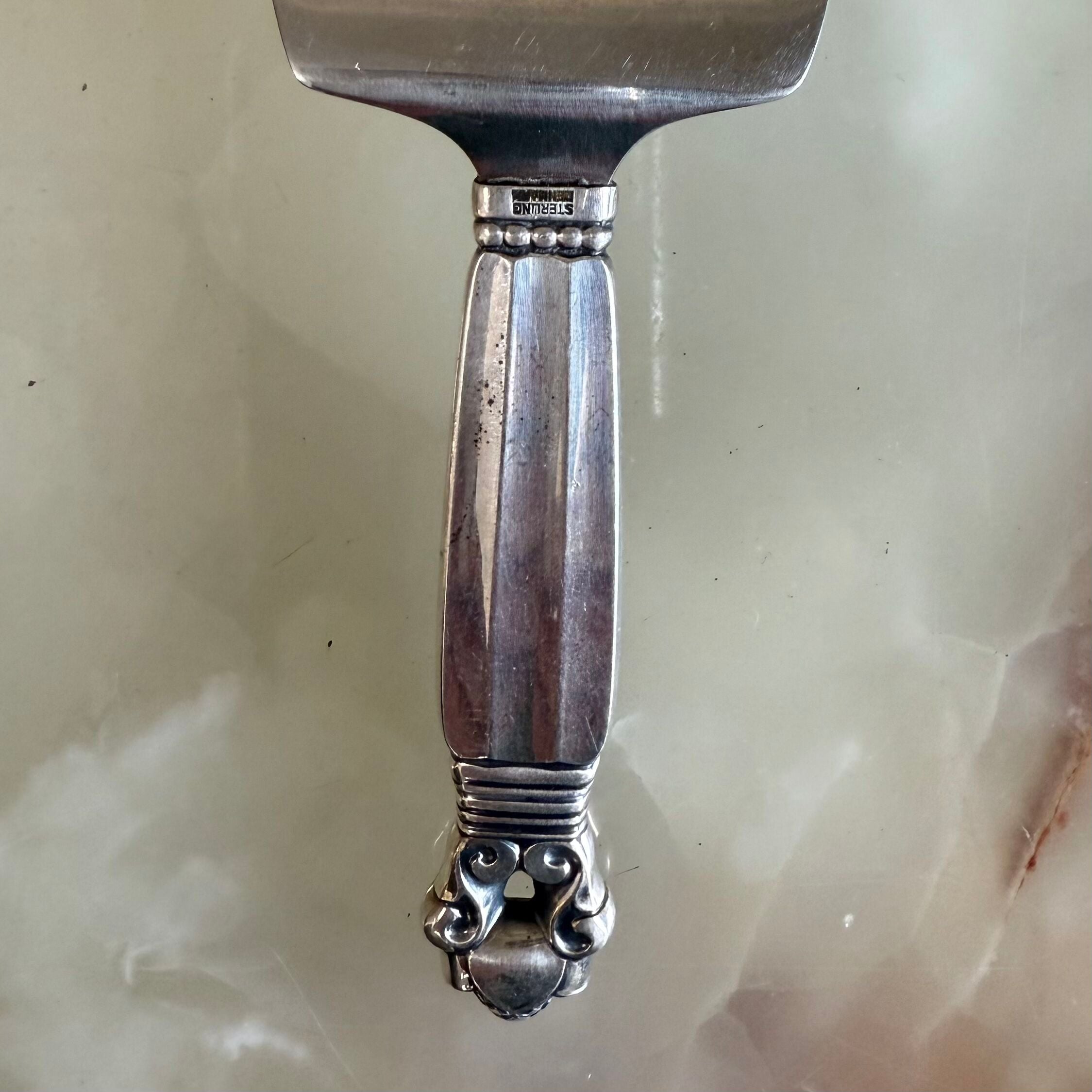 Georg Jensen Acorn Sterling Silver Sandwich Server