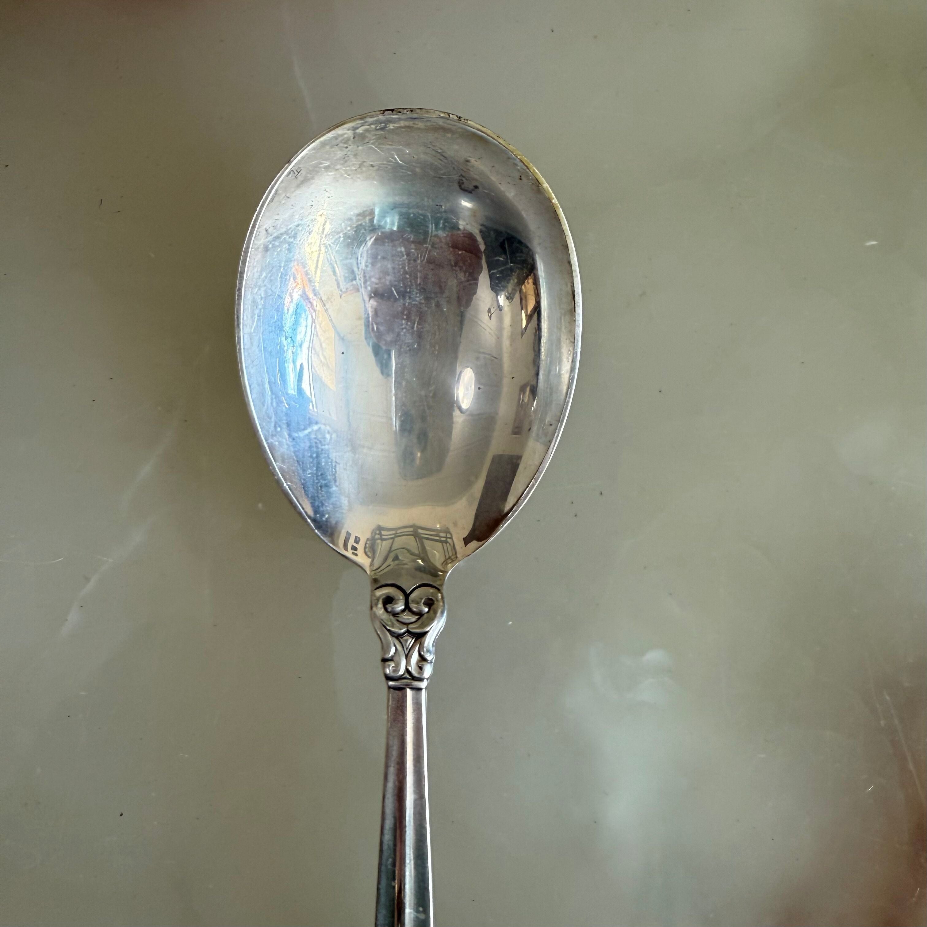 International Royal Danish Sterling Silver Gumbo Soup Spoon Set of 12