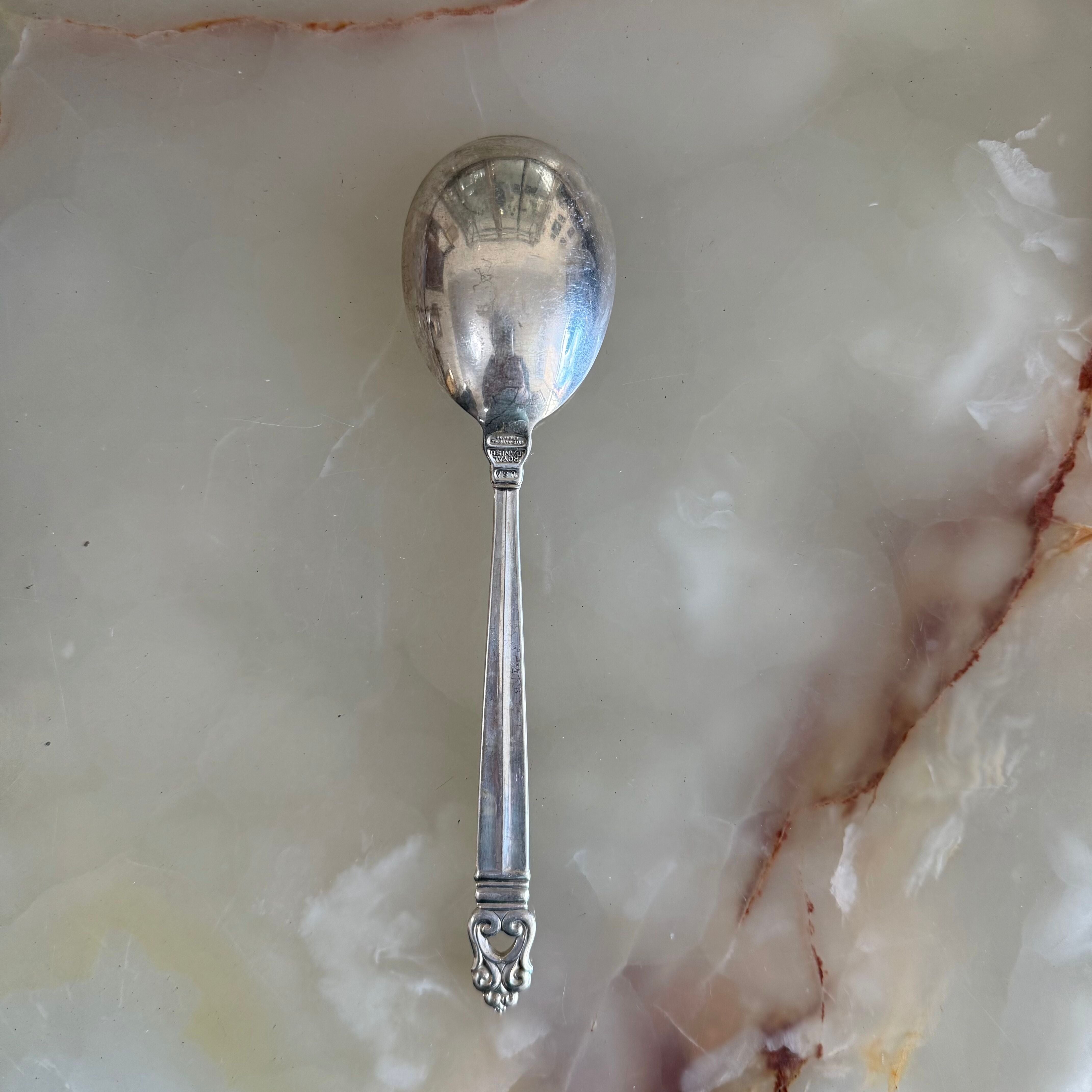 International Royal Danish Sterling Silver Gumbo Soup Spoon Set of 12