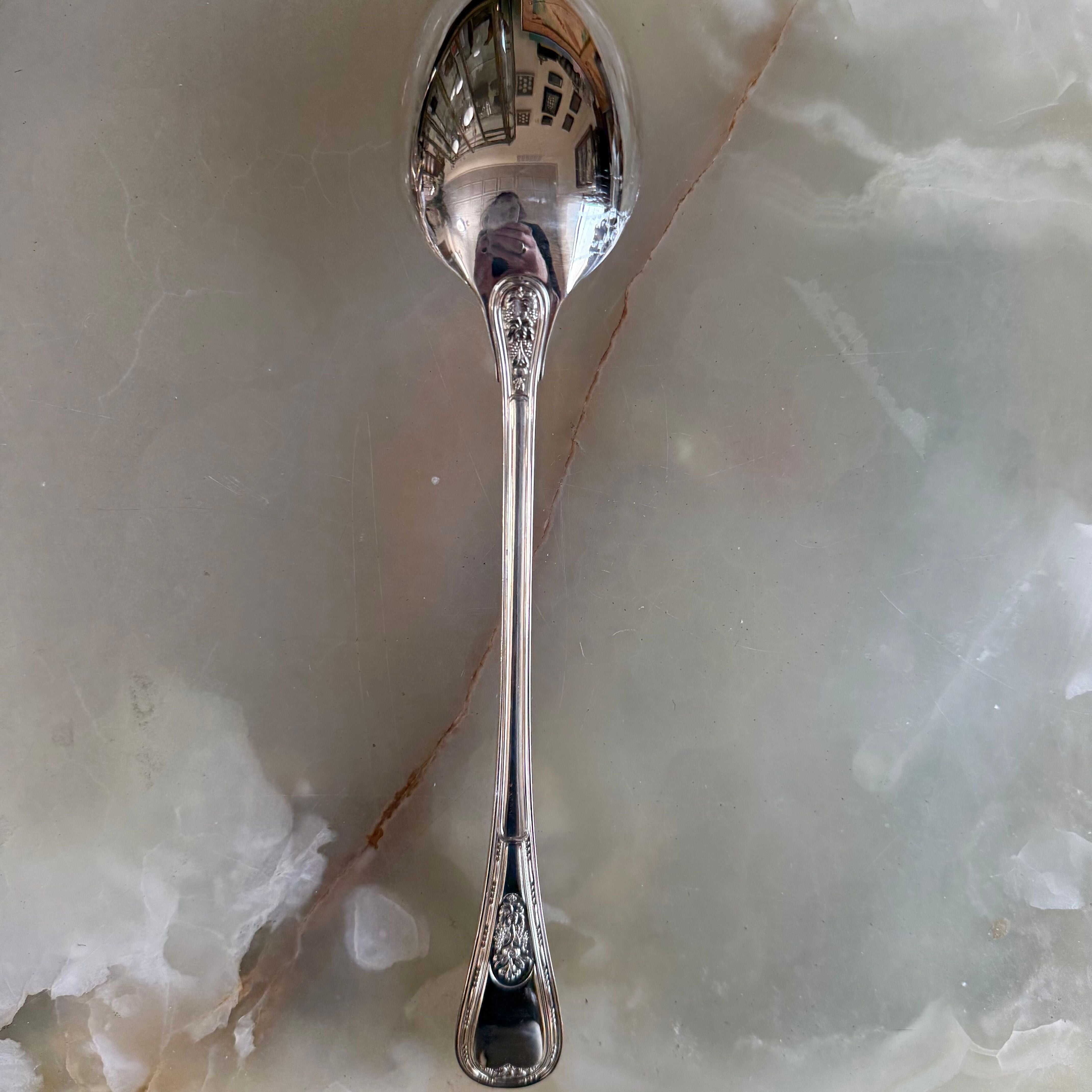 Puiforcat Monthelie Silver Platted Flatware Set 91 pc