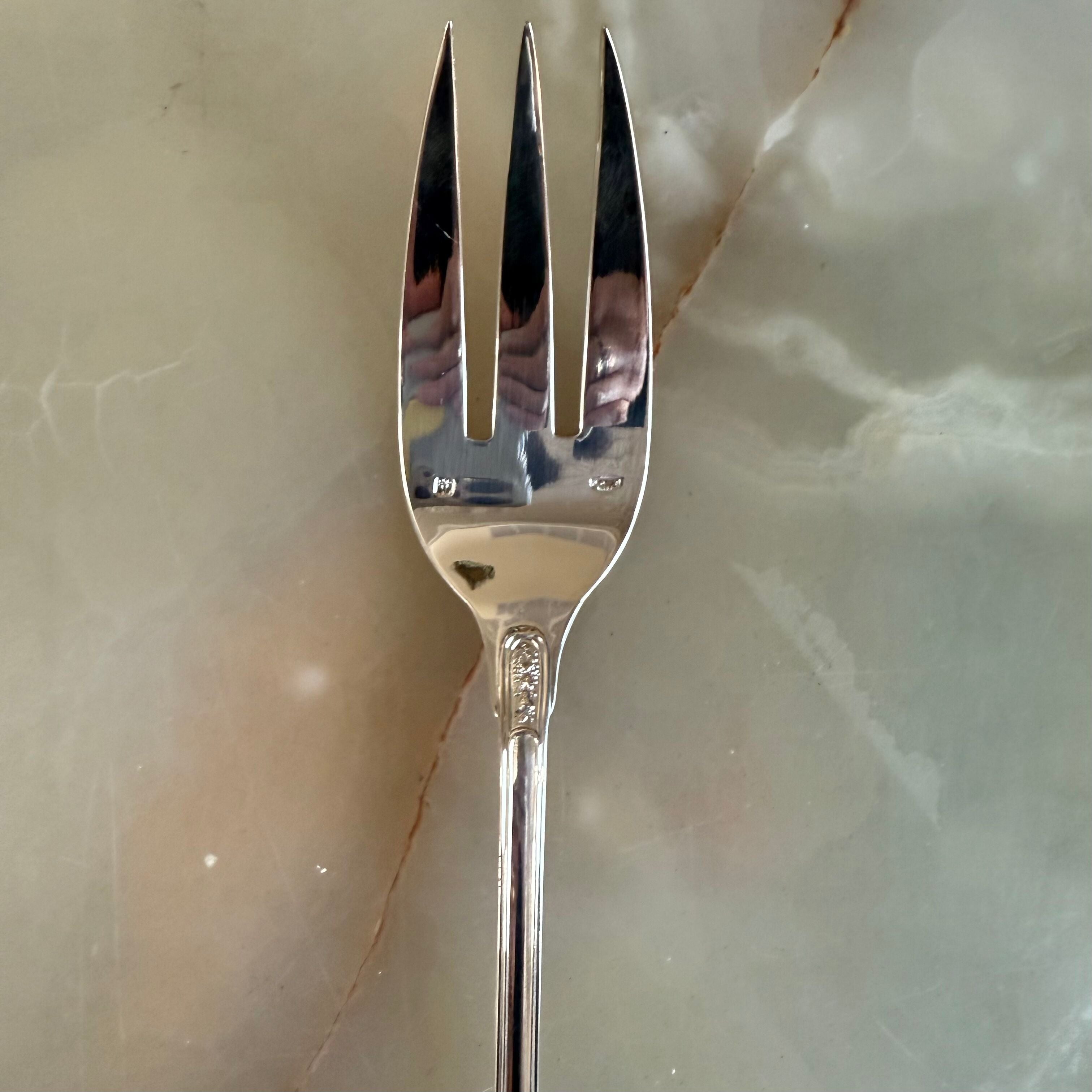 Puiforcat Monthelie Silver Platted Flatware Set 91 pc