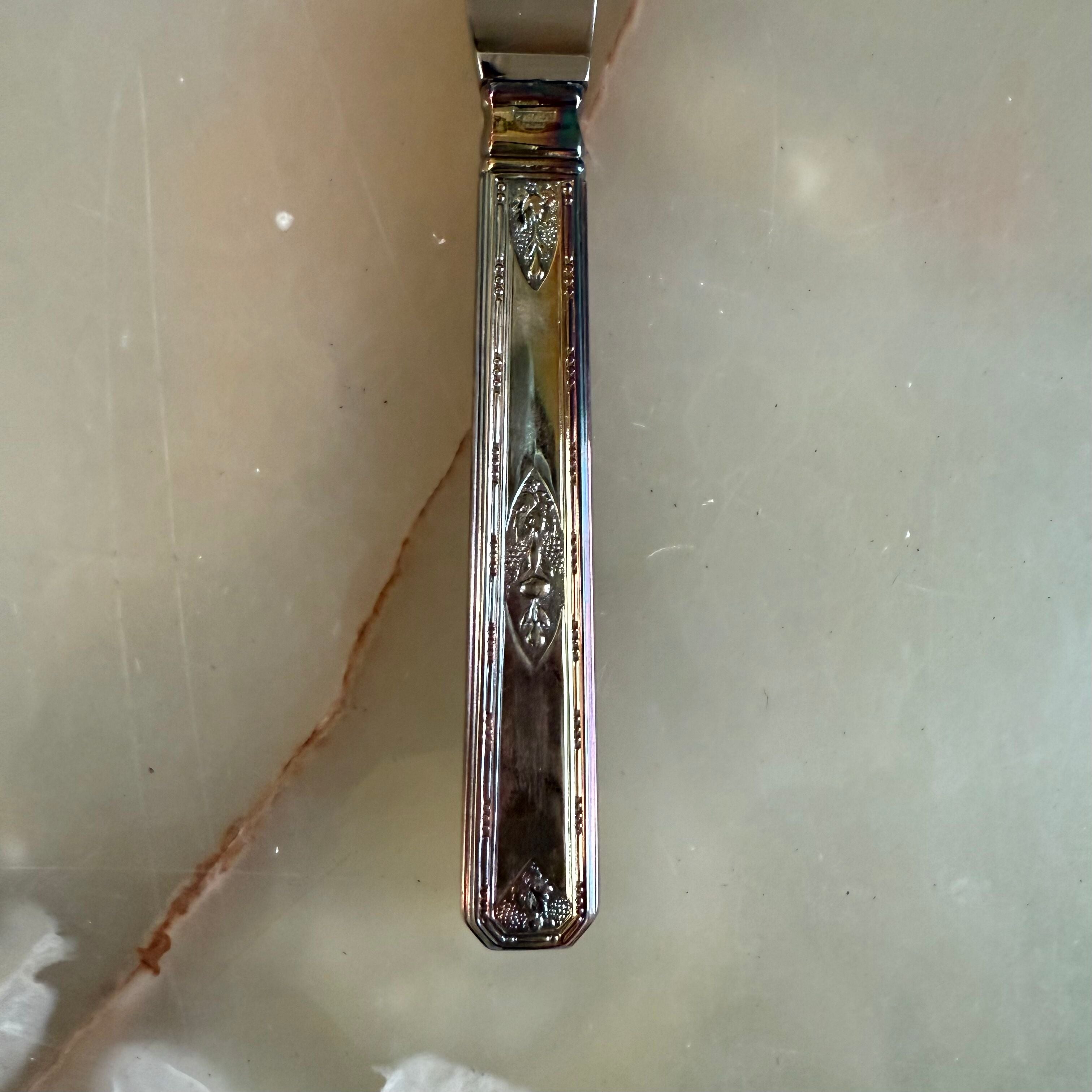 Puiforcat Monthelie Silver Platted Flatware Set 91 pc