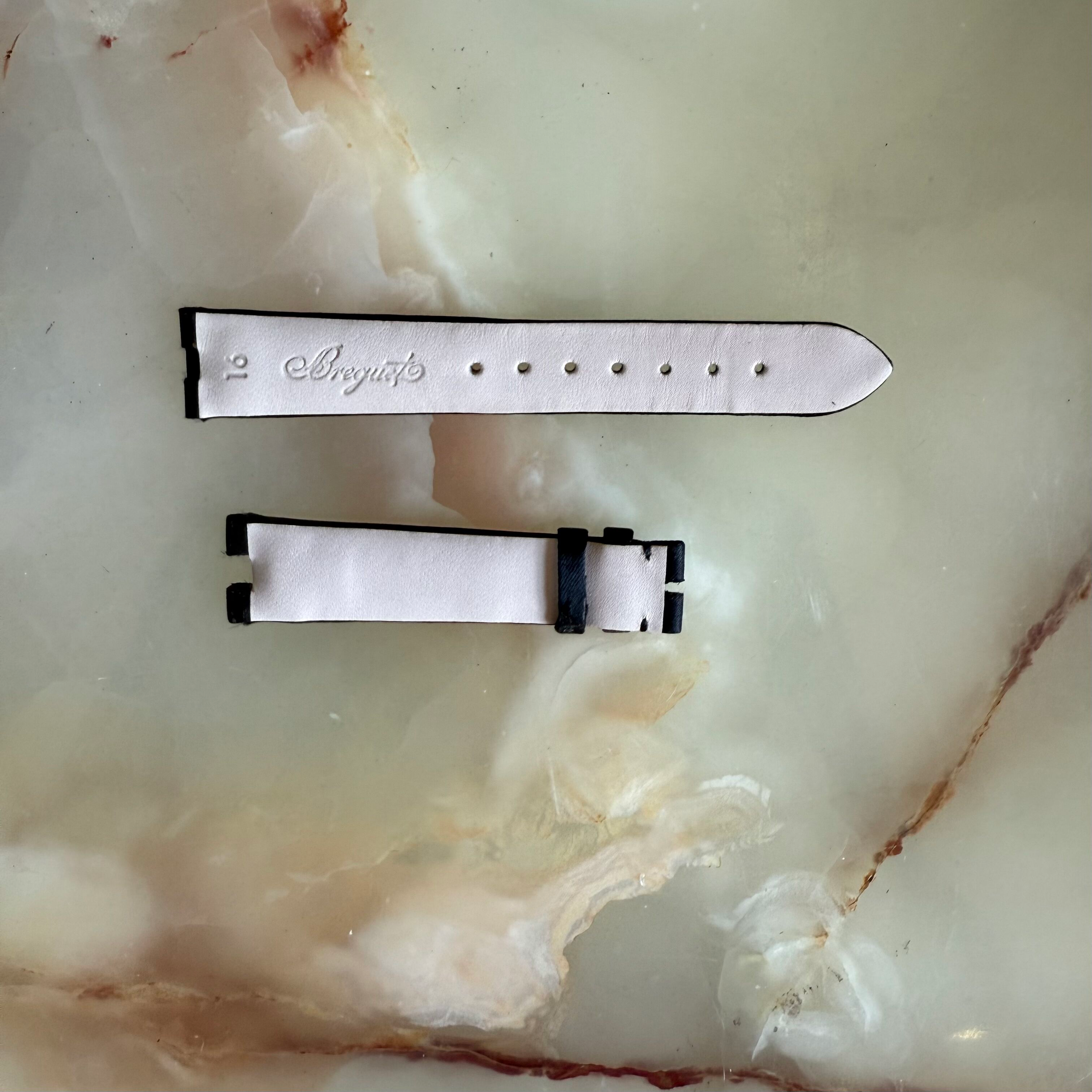 Authentic Breguet Reine de Naples Black Satin Watch Strap Band 16mm