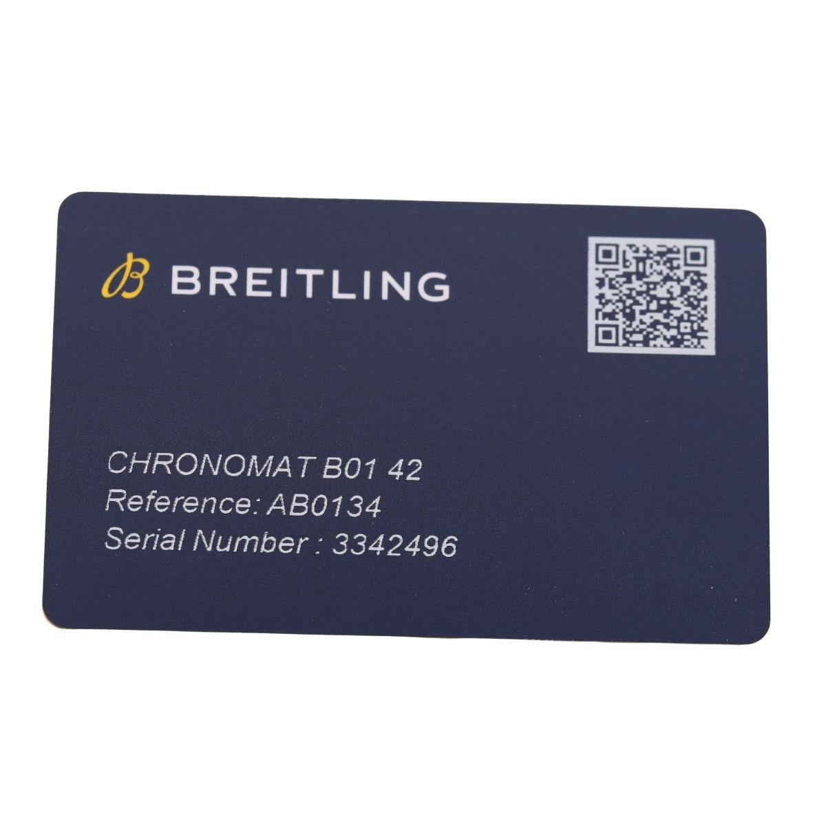 Breitling Chronomat B01 42 Panda Dial Steel Automatic Watch AB0134