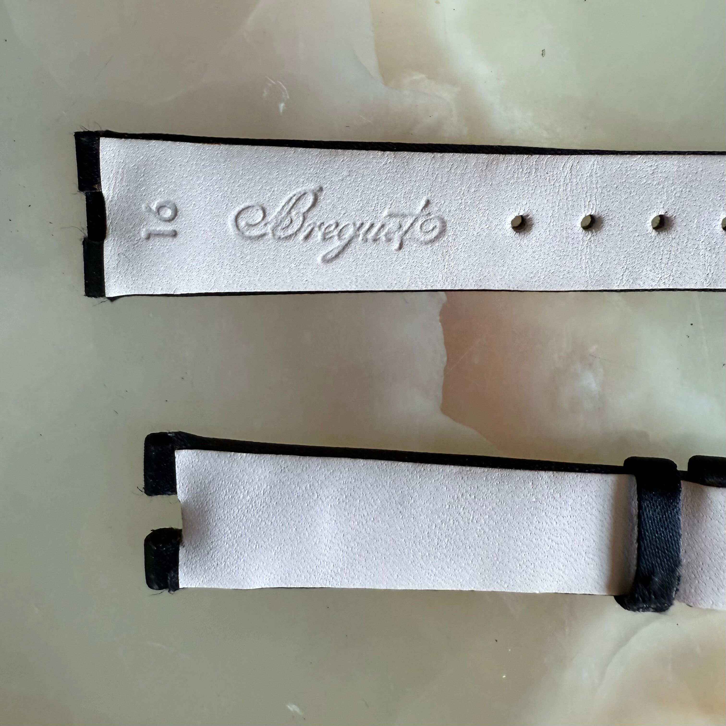 Authentic Breguet Reine de Naples Black Satin Watch Strap Band 16mm