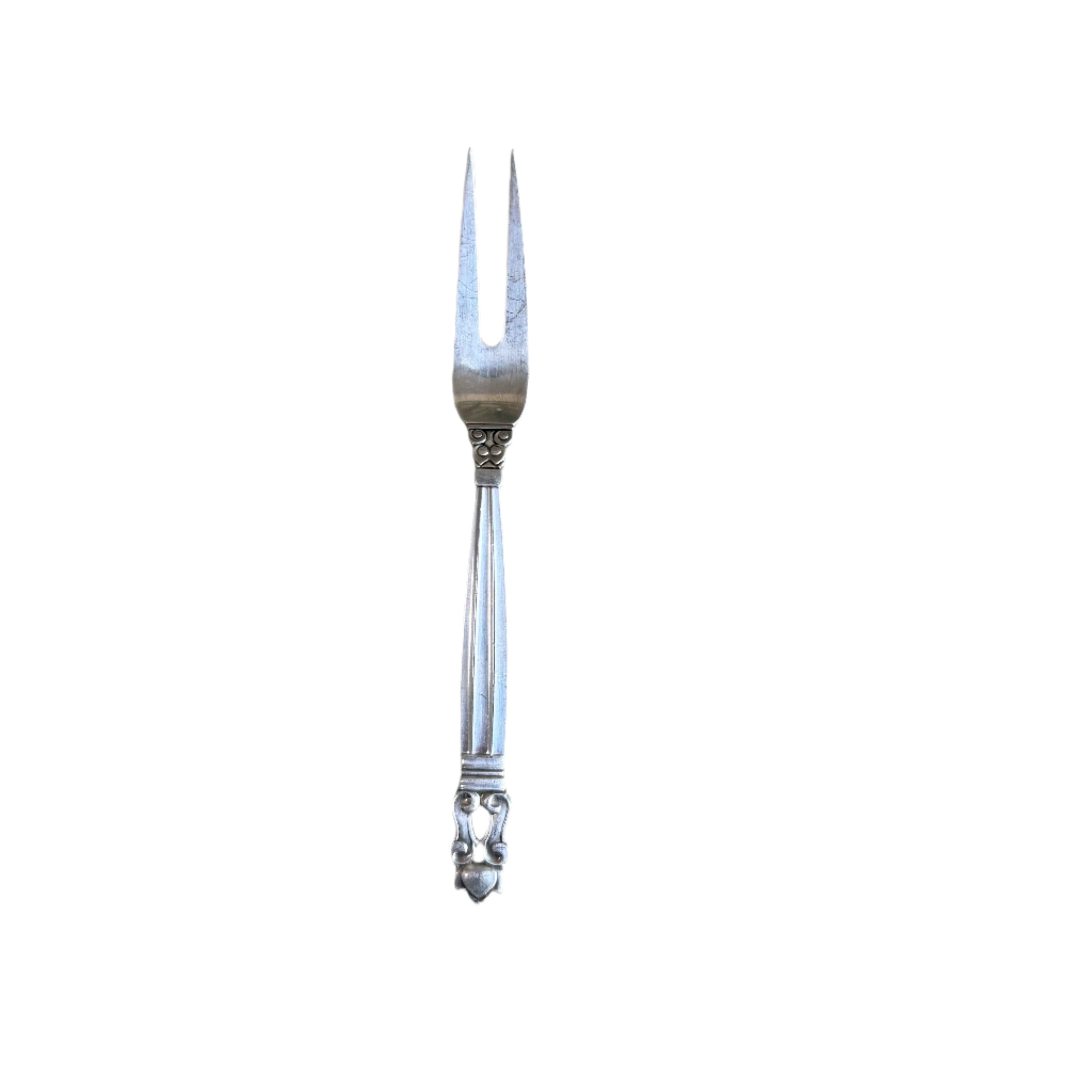 Georg Jensen Acorn Sterling Silver Date Fork
