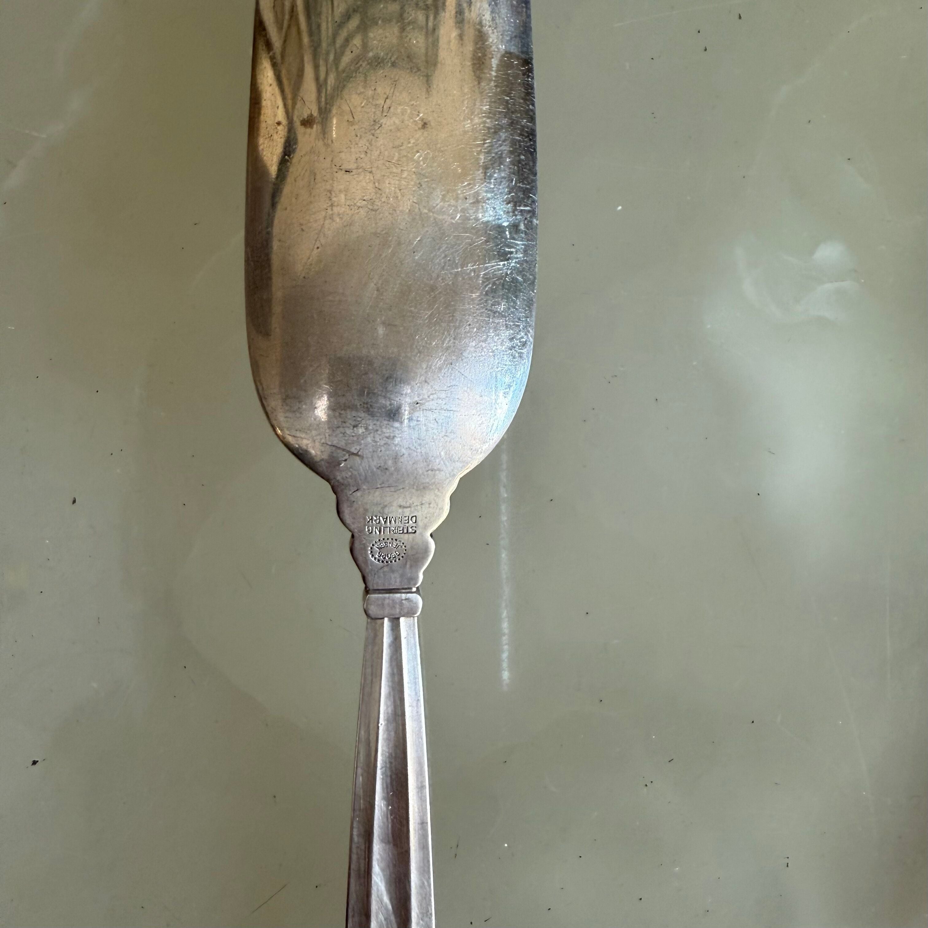 Georg Jensen Acorn Sterling Silver Marrow Scoop Spoon