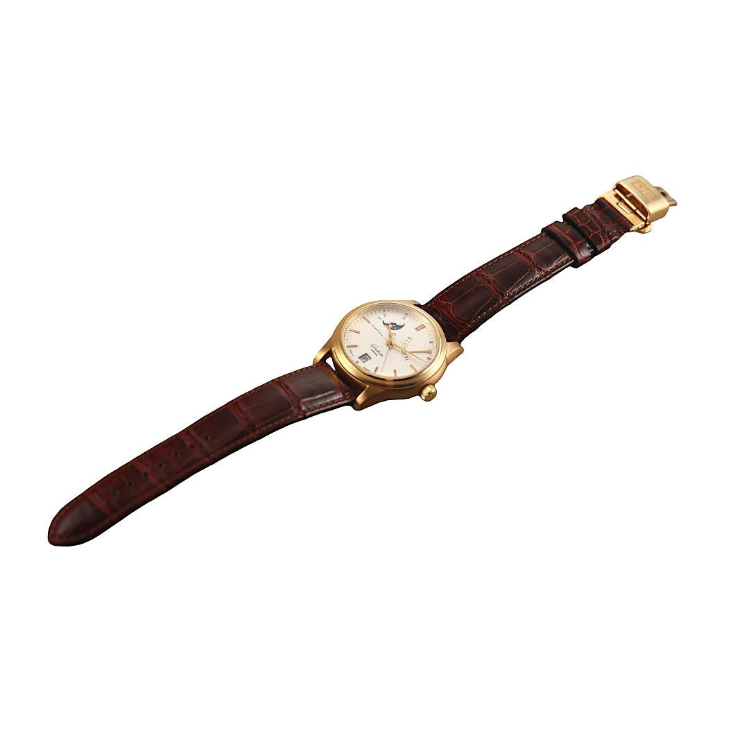 Glashutte Original Senator Gold Moon Phase Power Reserve Watch 39-44-03-11-03