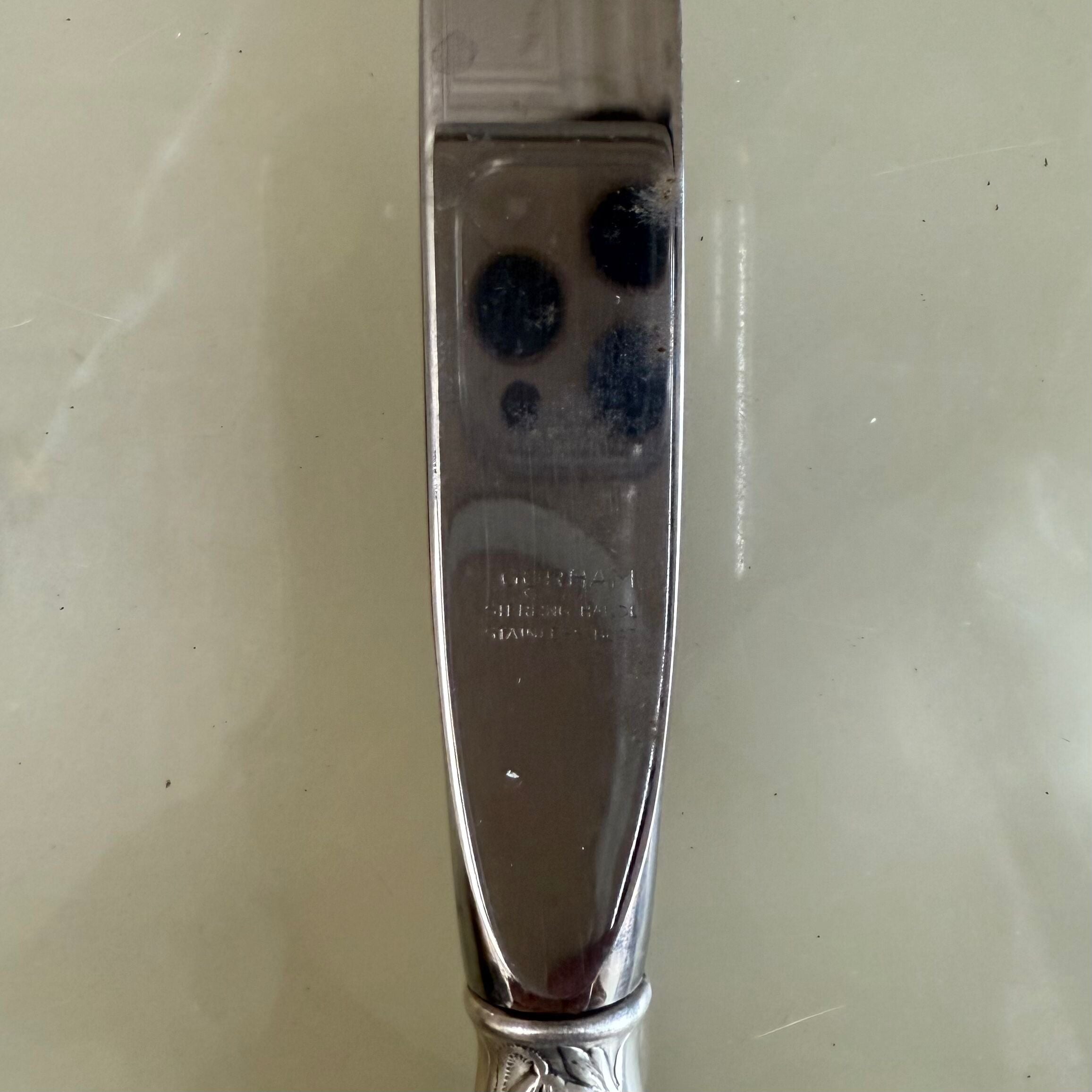 Gorham Poppy Sterling Silver Dinner Knife Set of 12