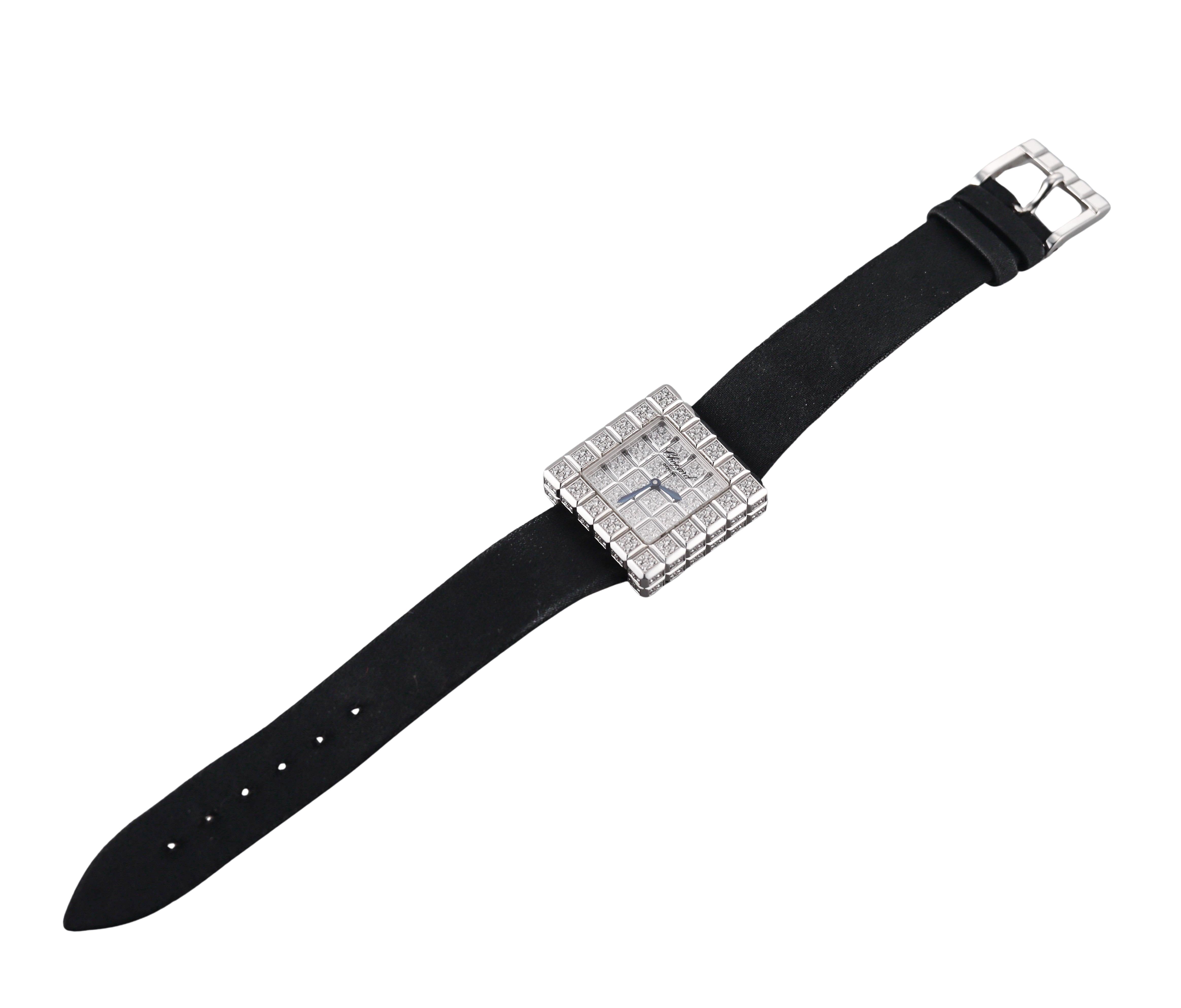 Chopard Ice Cube Diamond White Gold Ladies Watch 13/6815-20